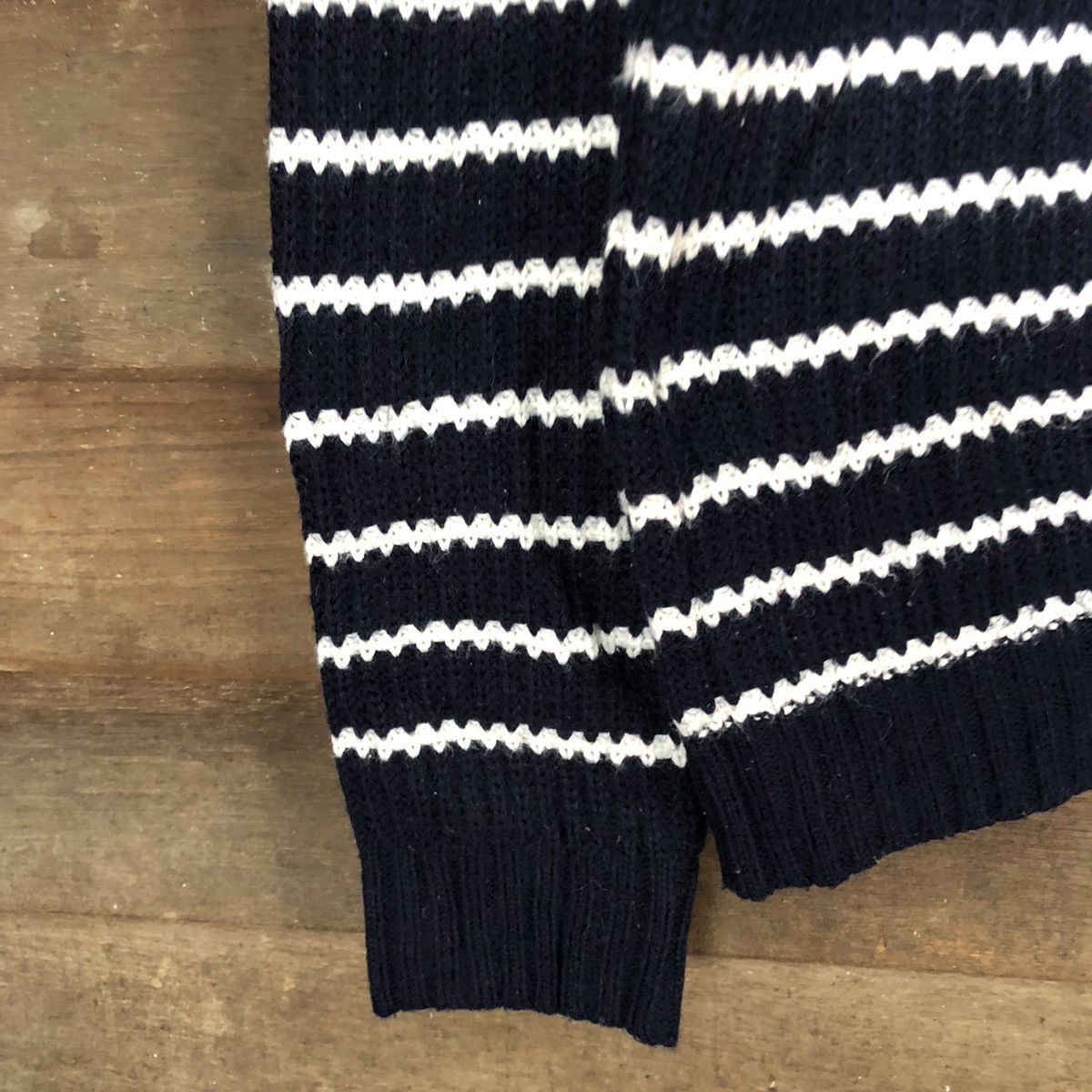 Homespun Knitwear Avant Grade Blue stripe Knitwear #3949 Size US L / EU 52-54 / 3 - 6 Thumbnail