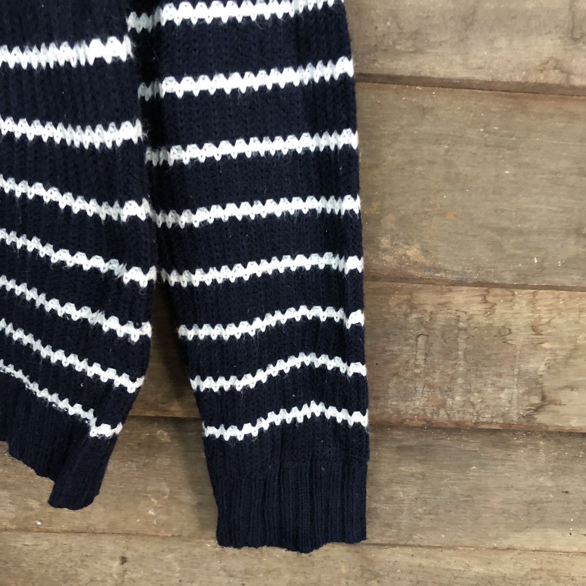 Homespun Knitwear Avant Grade Blue stripe Knitwear #3949 Size US L / EU 52-54 / 3 - 4 Thumbnail