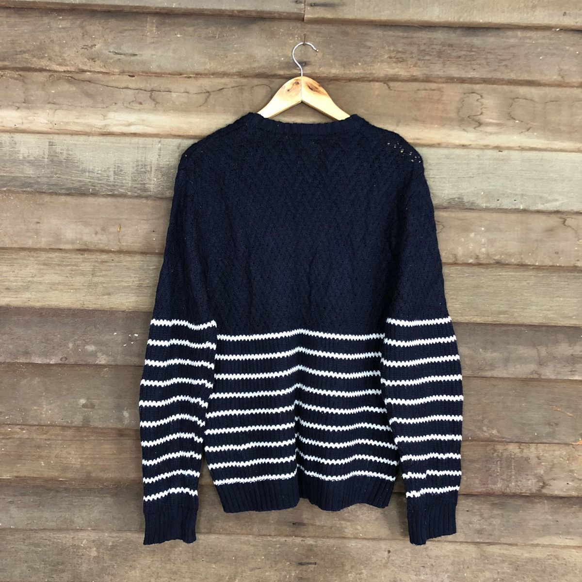Homespun Knitwear Avant Grade Blue stripe Knitwear #3949 Size US L / EU 52-54 / 3 - 12 Thumbnail