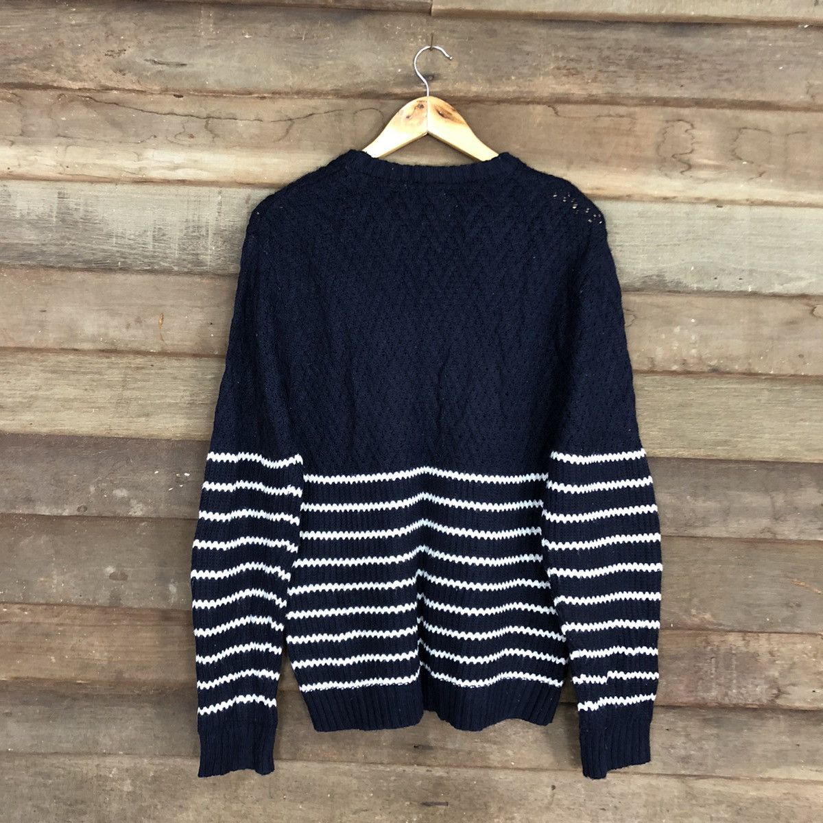 Homespun Knitwear Avant Grade Blue stripe Knitwear #3949 Size US L / EU 52-54 / 3 - 14 Thumbnail