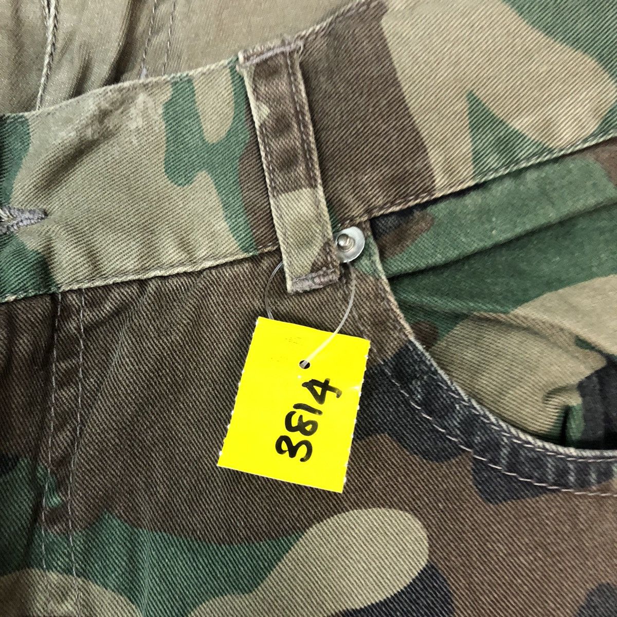 Japanese Brand Galvanize double waist camo Green Army Cargo Pants #3814 Size US 30 / EU 46 - 5 Thumbnail