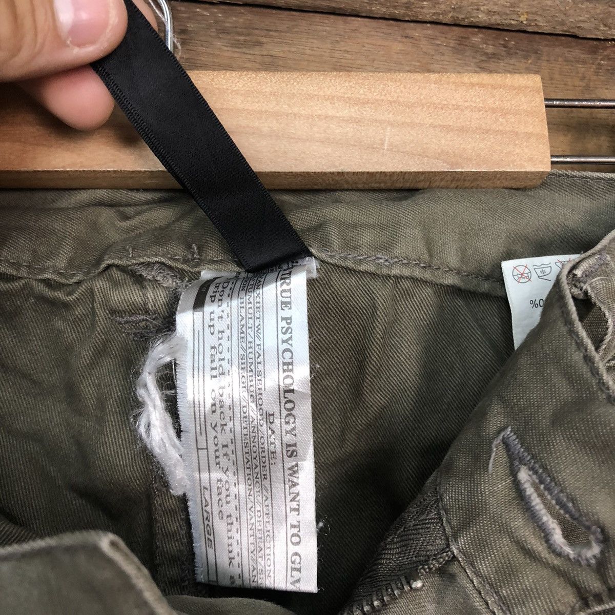 Japanese Brand Galvanize double waist camo Green Army Cargo Pants #3814 Size US 30 / EU 46 - 12 Thumbnail