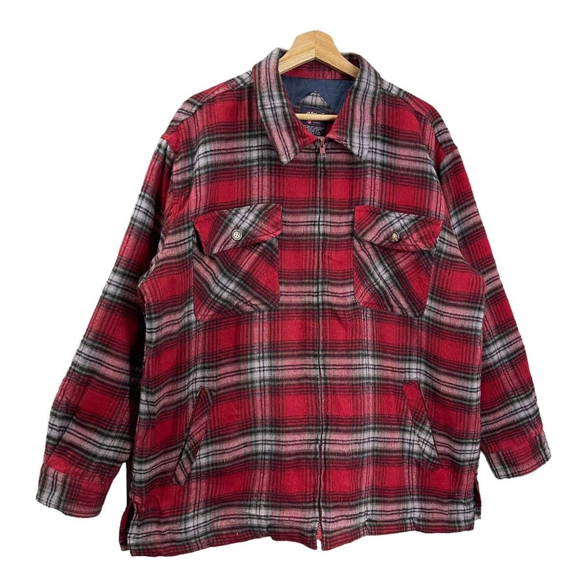 Vintage Vintage Roller Gear Tartan Wool Zipper Jacket Nice Design Size US L / EU 52-54 / 3 - 2 Thumbnail