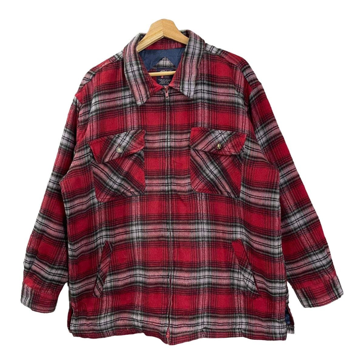 Vintage Vintage Roller Gear Tartan Wool Zipper Jacket Nice Design Size US L / EU 52-54 / 3 - 3 Thumbnail