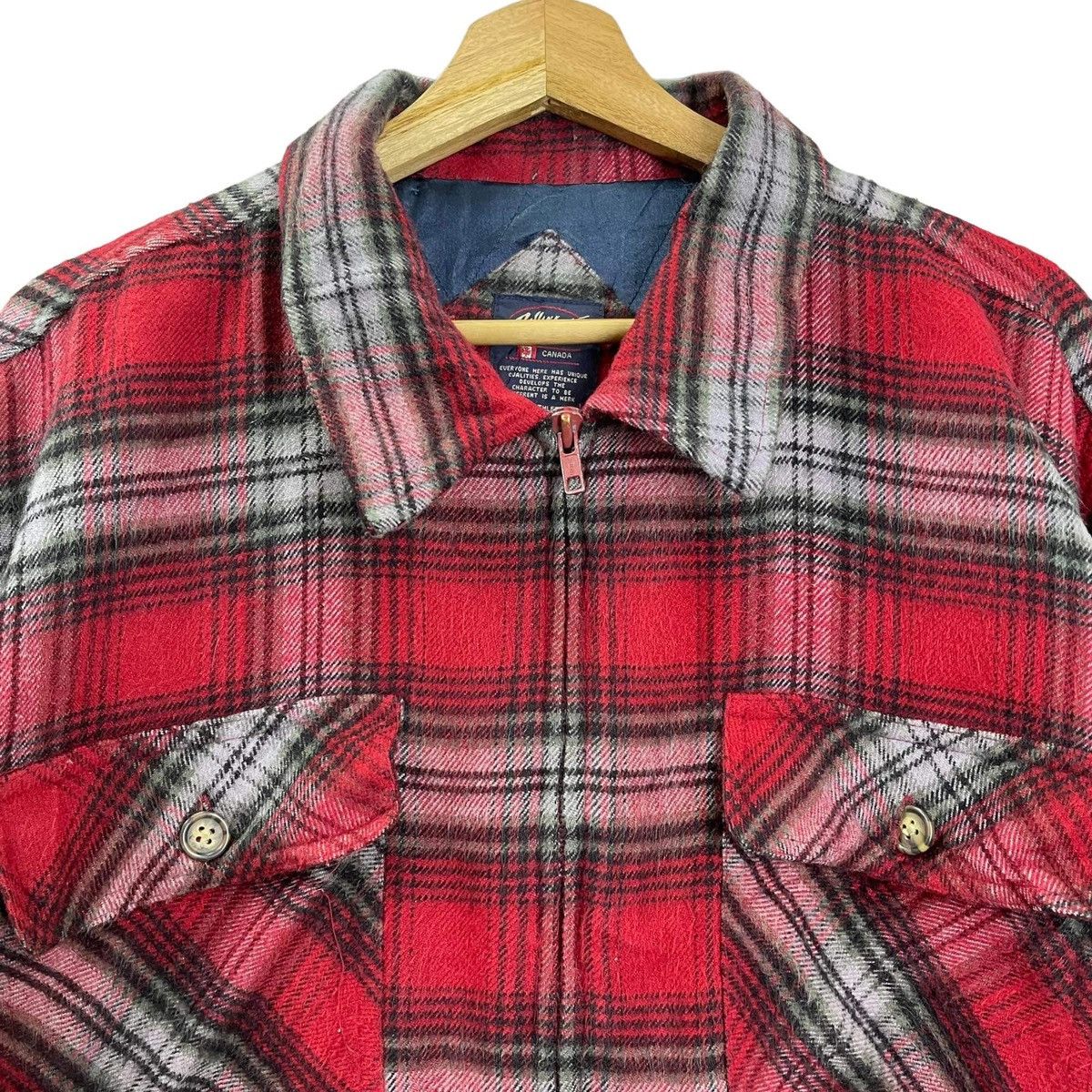 Vintage Vintage Roller Gear Tartan Wool Zipper Jacket Nice Design Size US L / EU 52-54 / 3 - 4 Thumbnail