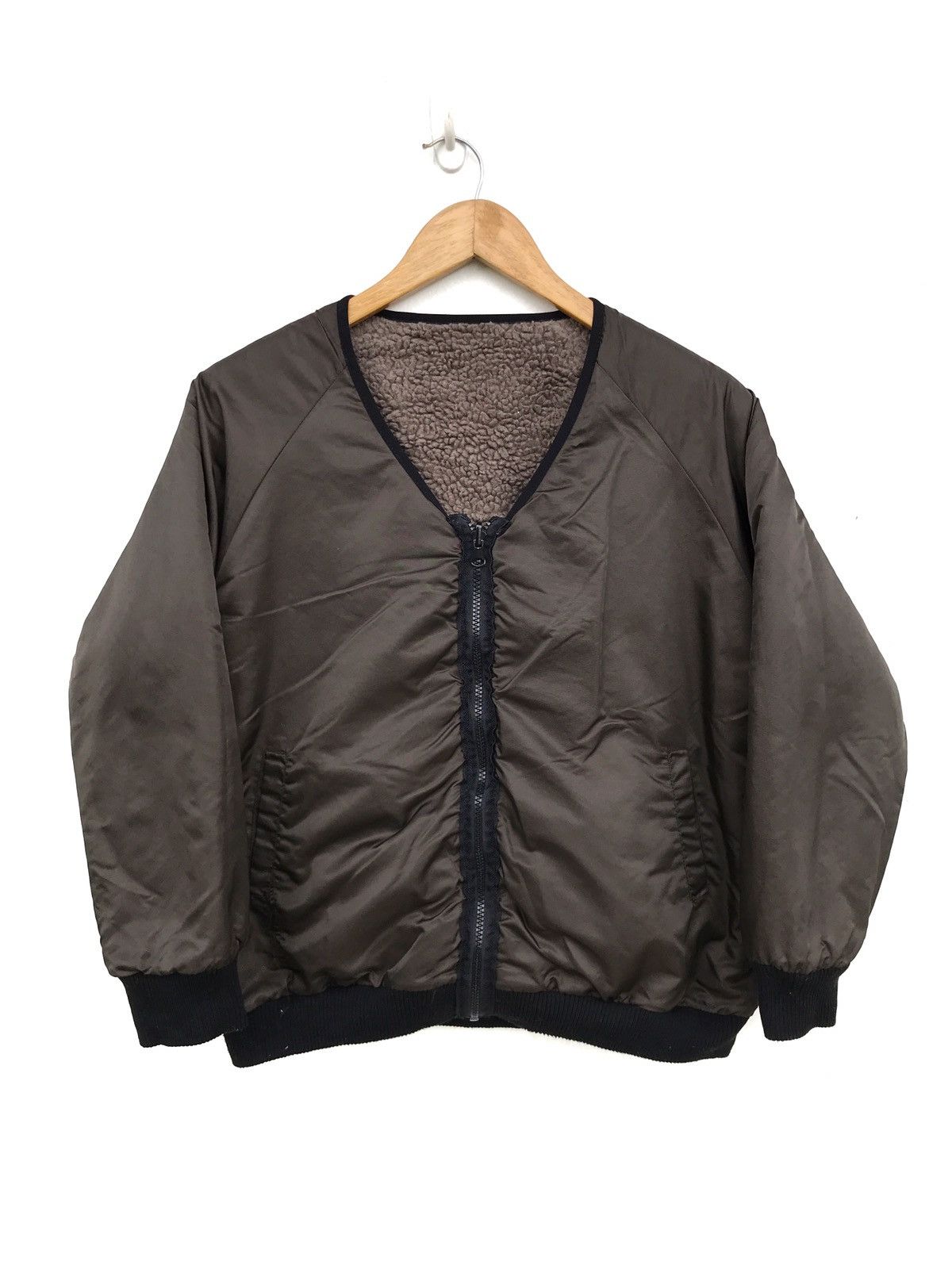 Japanese Brand Japanese Archives Reversible Nylon Sherpa Fleece Jacket Size US S / EU 44-46 / 1 - 2 Thumbnail