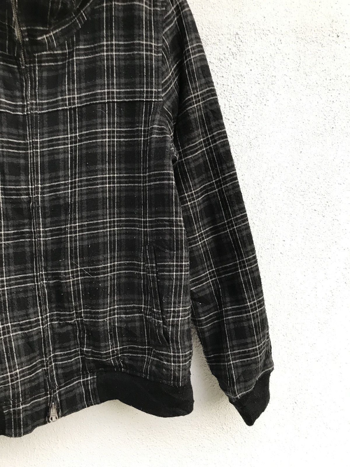 HARE × Japanese Brand Japanese Brand HARE Hoodie Checked Zipper Sweatshirt Jacket Size US S / EU 44-46 / 1 - 5 Thumbnail