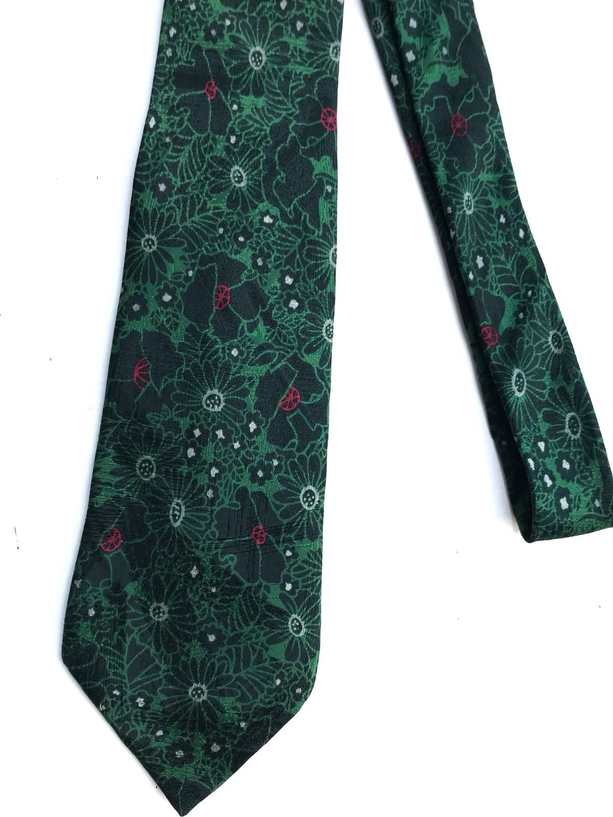 Christian Dior Monsieur Floral Silk Tie Handmade In England Size ONE SIZE - 4 Thumbnail