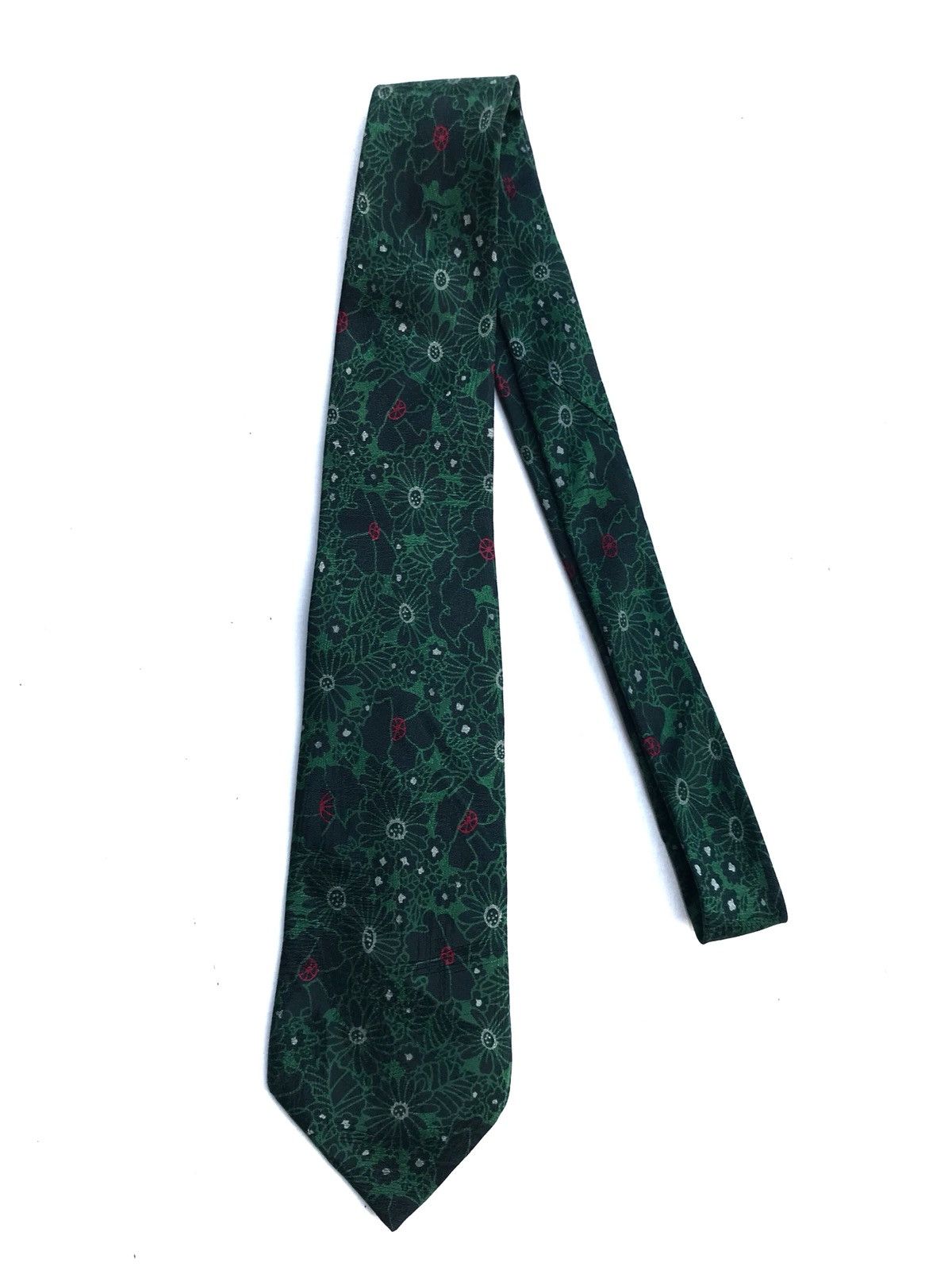 Christian Dior Monsieur Floral Silk Tie Handmade In England Size ONE SIZE - 3 Thumbnail