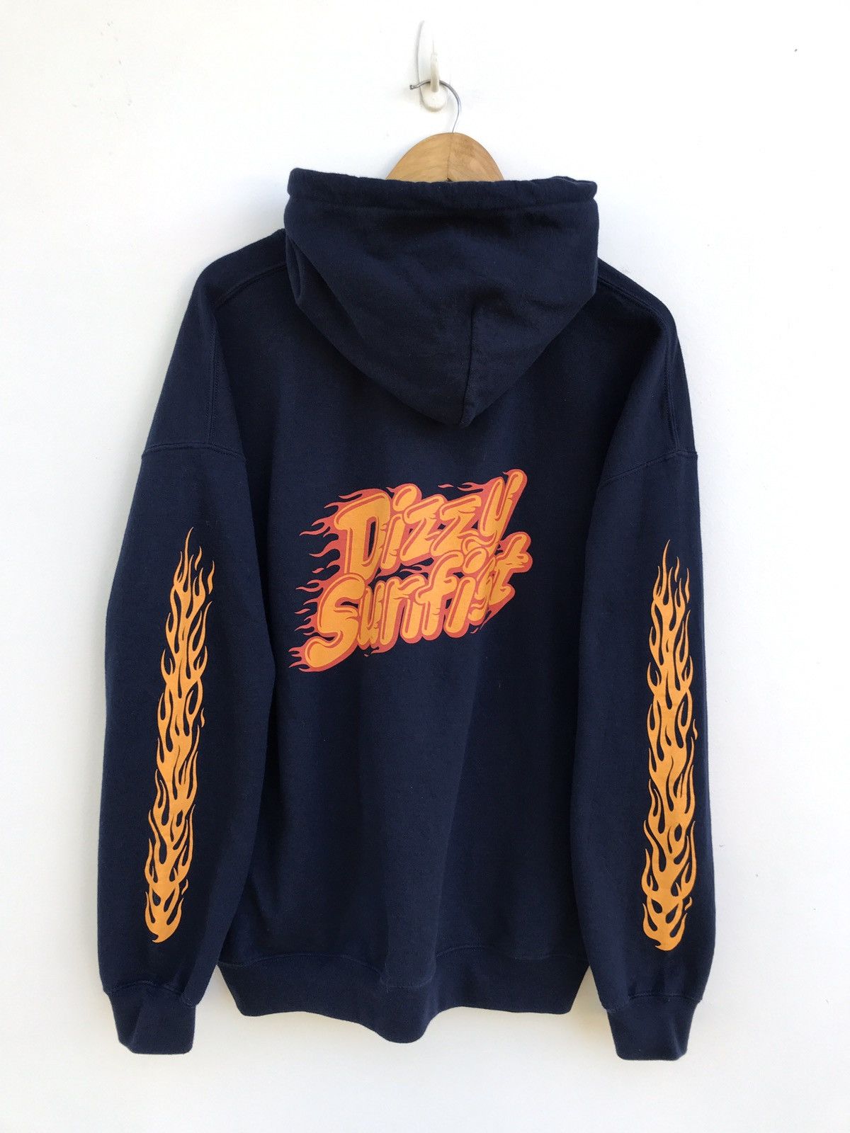 Japanese Brand Japanese Brand Dizzy Sunfist Fire Hoodie Sweatshirt Size US XL / EU 56 / 4 - 1 Thumbnail