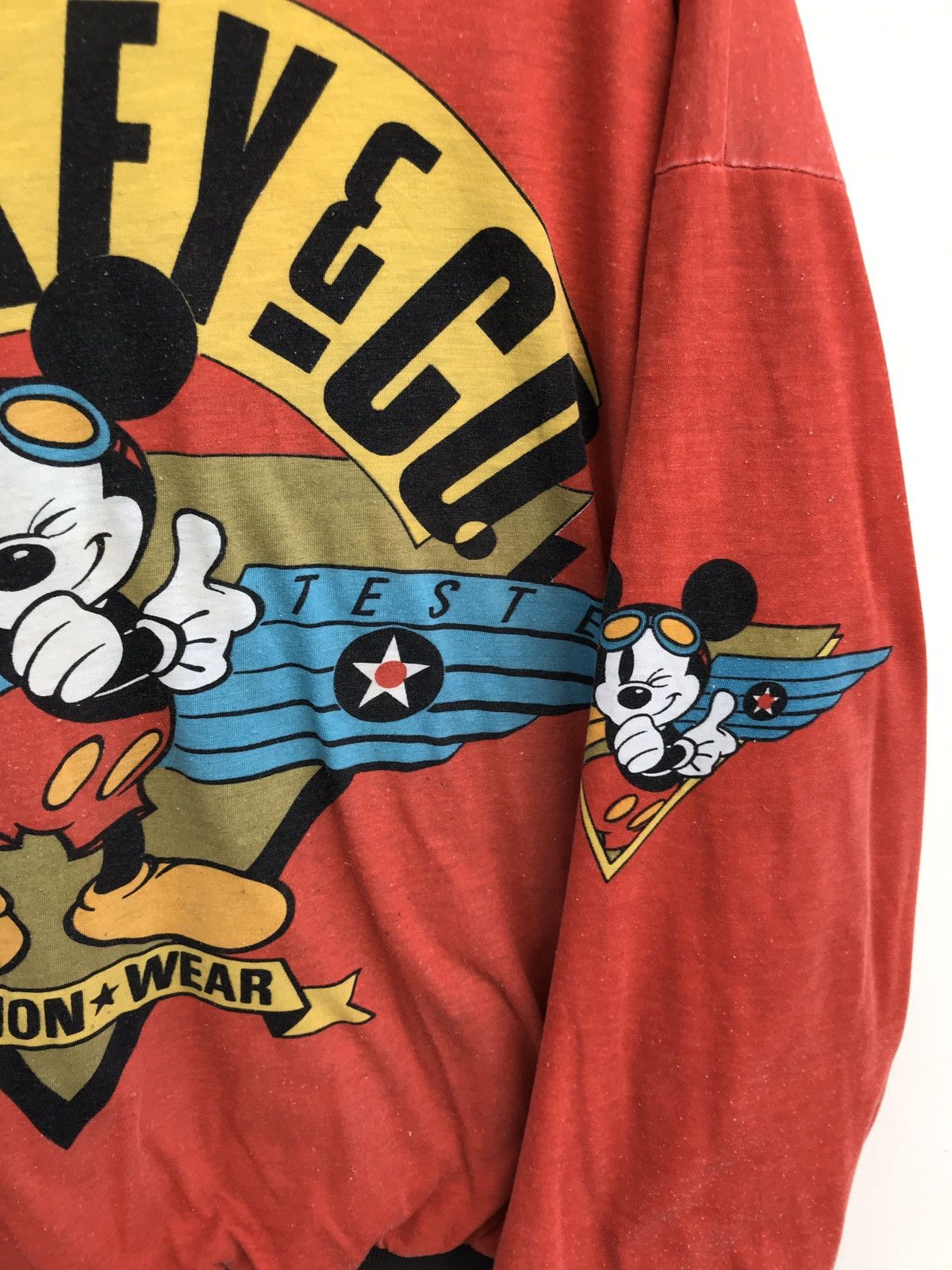 Mickey Mouse × Vintage Vintage 90s Mickey Flight Tested Aviation Wear Reversible Size US L / EU 52-54 / 3 - 4 Thumbnail