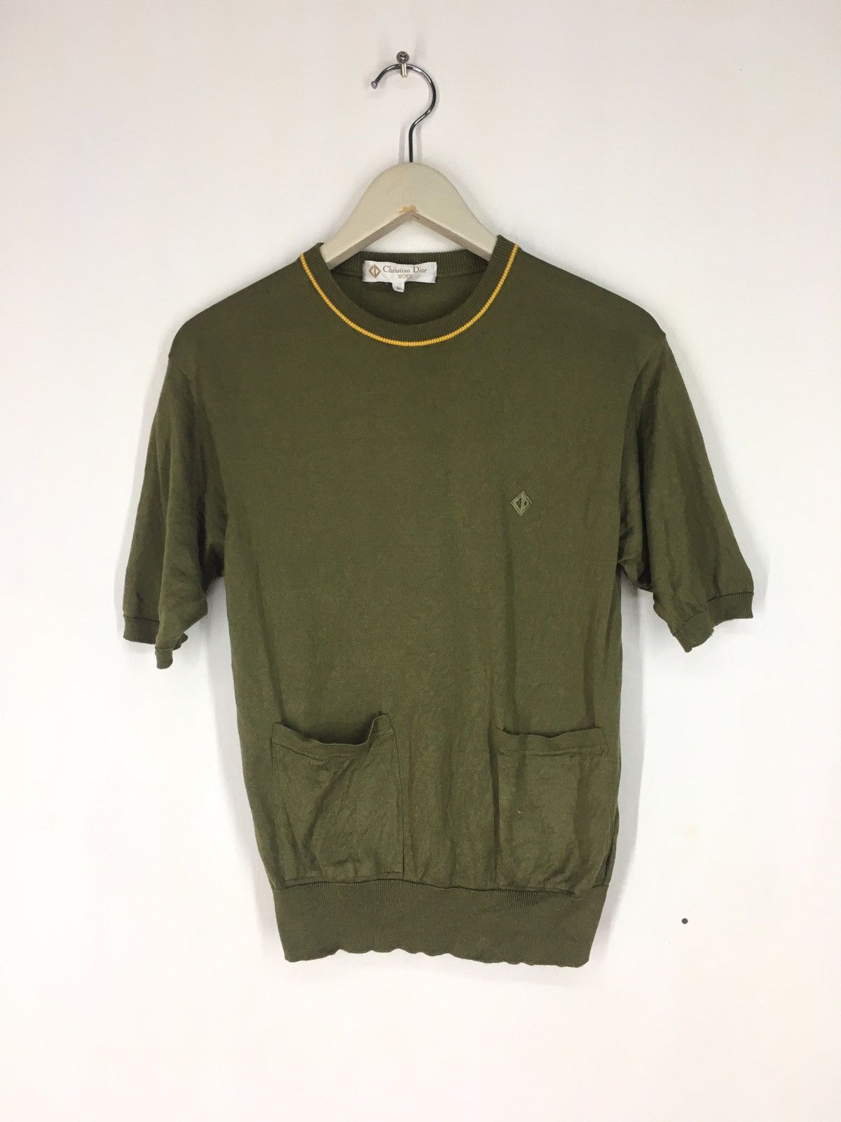 image of Christian Dior Monsieur x Dior Vintage Christian Dior Sport 2 Pocket T Shirt in Green (Size Medium)
