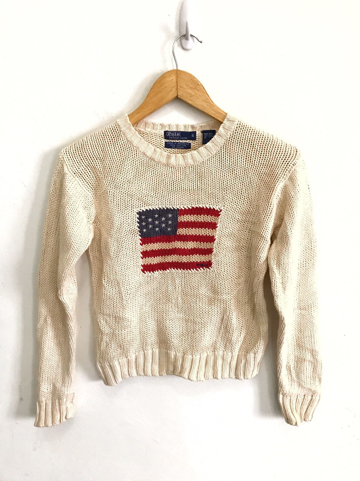 image of Polo Ralph Lauren Polo By Ralph Laurent Usa Flag Logo in Beige, Men's (Size XS)