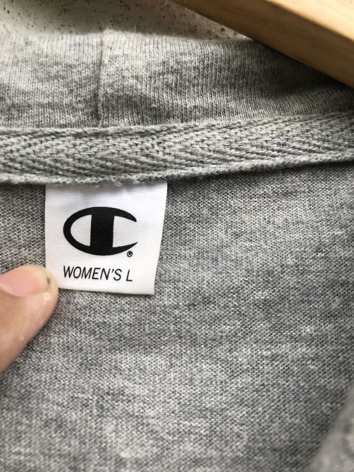 Champion Champion Hoodie Light Grey Small Logo Plain Sweatshirt Size US L / EU 52-54 / 3 - 7 Thumbnail