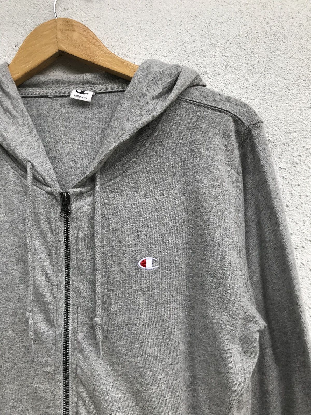 Champion Champion Hoodie Light Grey Small Logo Plain Sweatshirt Size US L / EU 52-54 / 3 - 4 Thumbnail