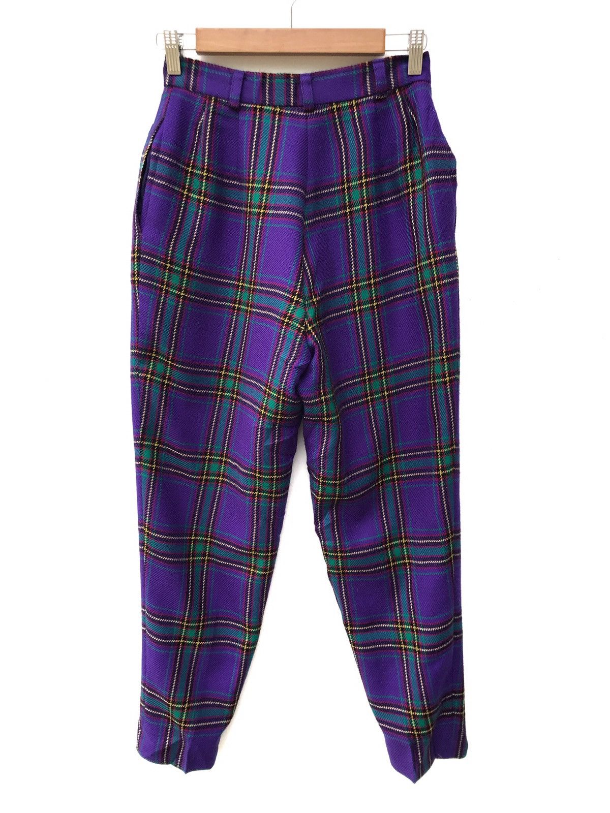 Japanese Brand Vintage Japanese Trois Wool Checked Baggy Pants Size US 26 / EU 42 - 2 Thumbnail