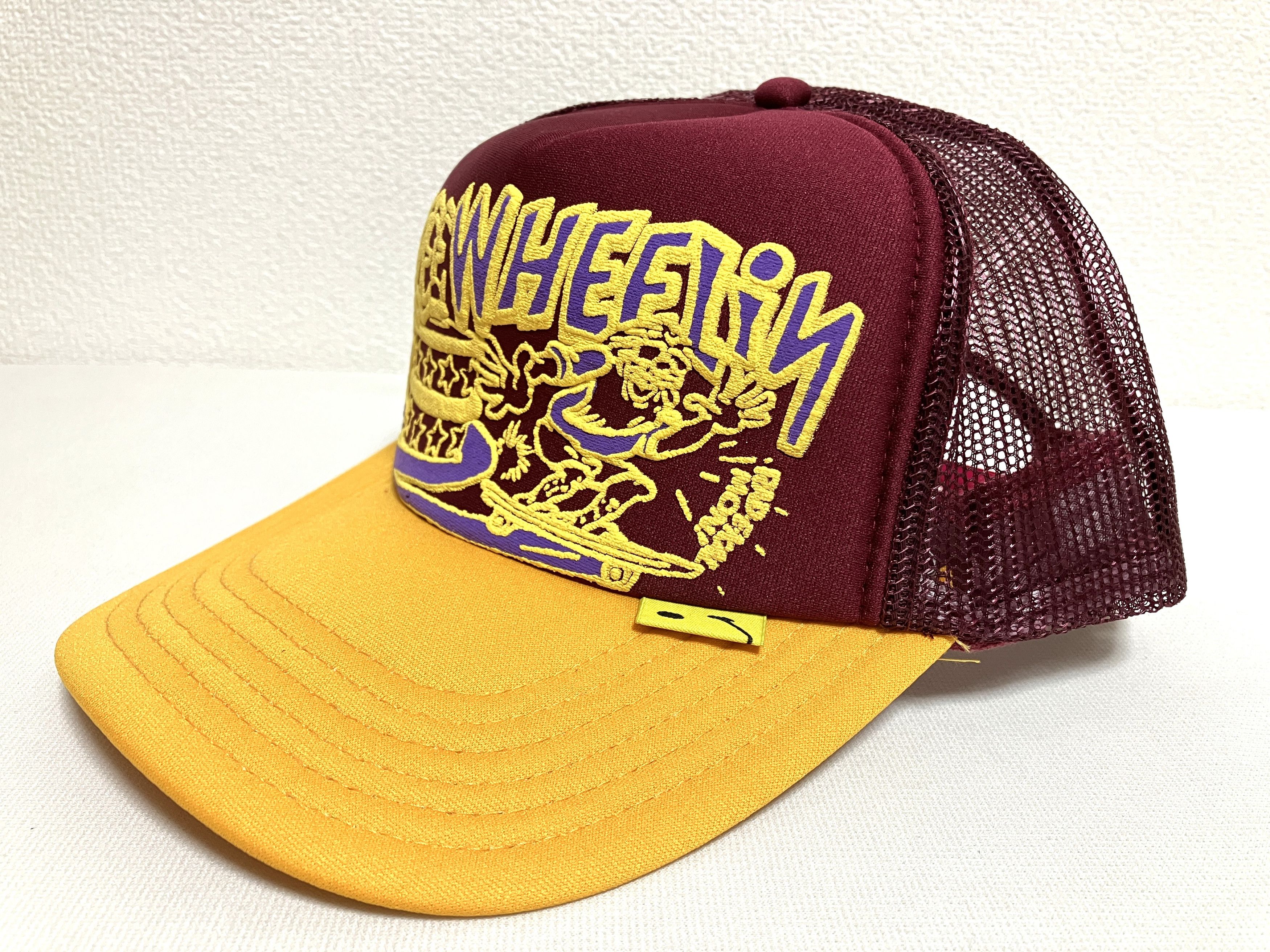 Kapital kapital FREE WHEELIN truck cap hat trucker wine gold Size ONE SIZE - 1 Thumbnail