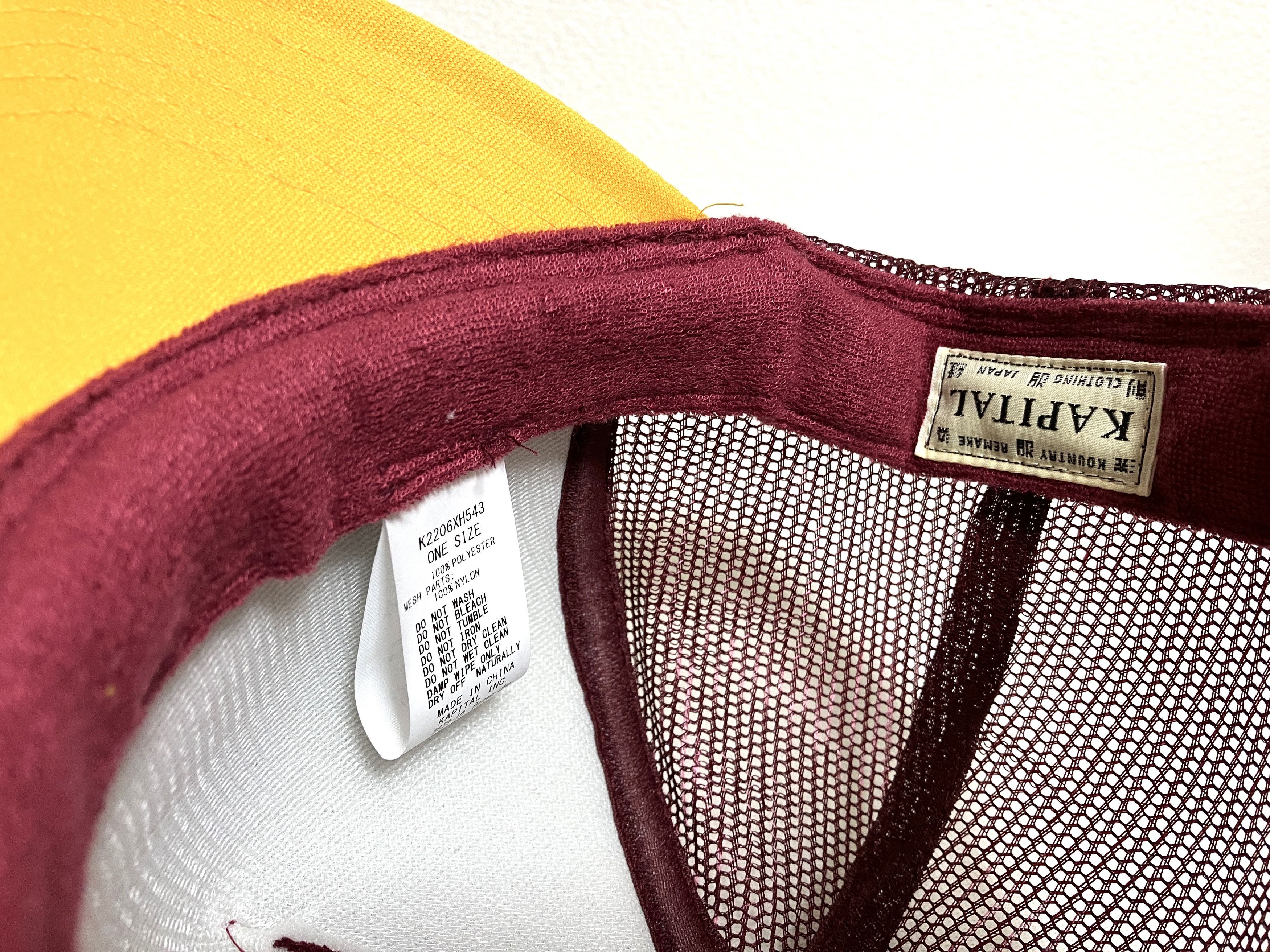 Kapital kapital FREE WHEELIN truck cap hat trucker wine gold Size ONE SIZE - 4 Thumbnail