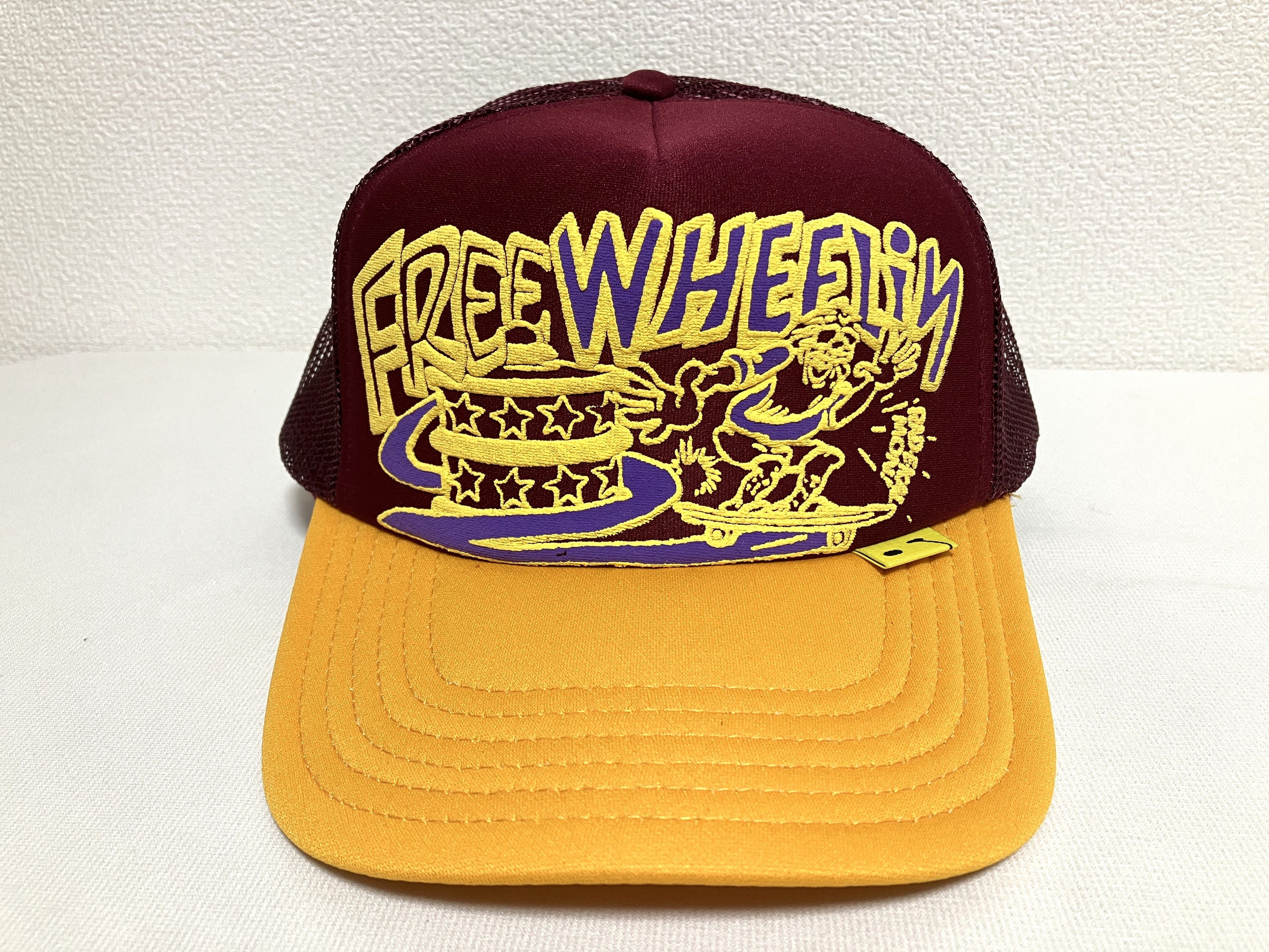 Kapital kapital FREE WHEELIN truck cap hat trucker wine gold Size ONE SIZE - 2 Thumbnail