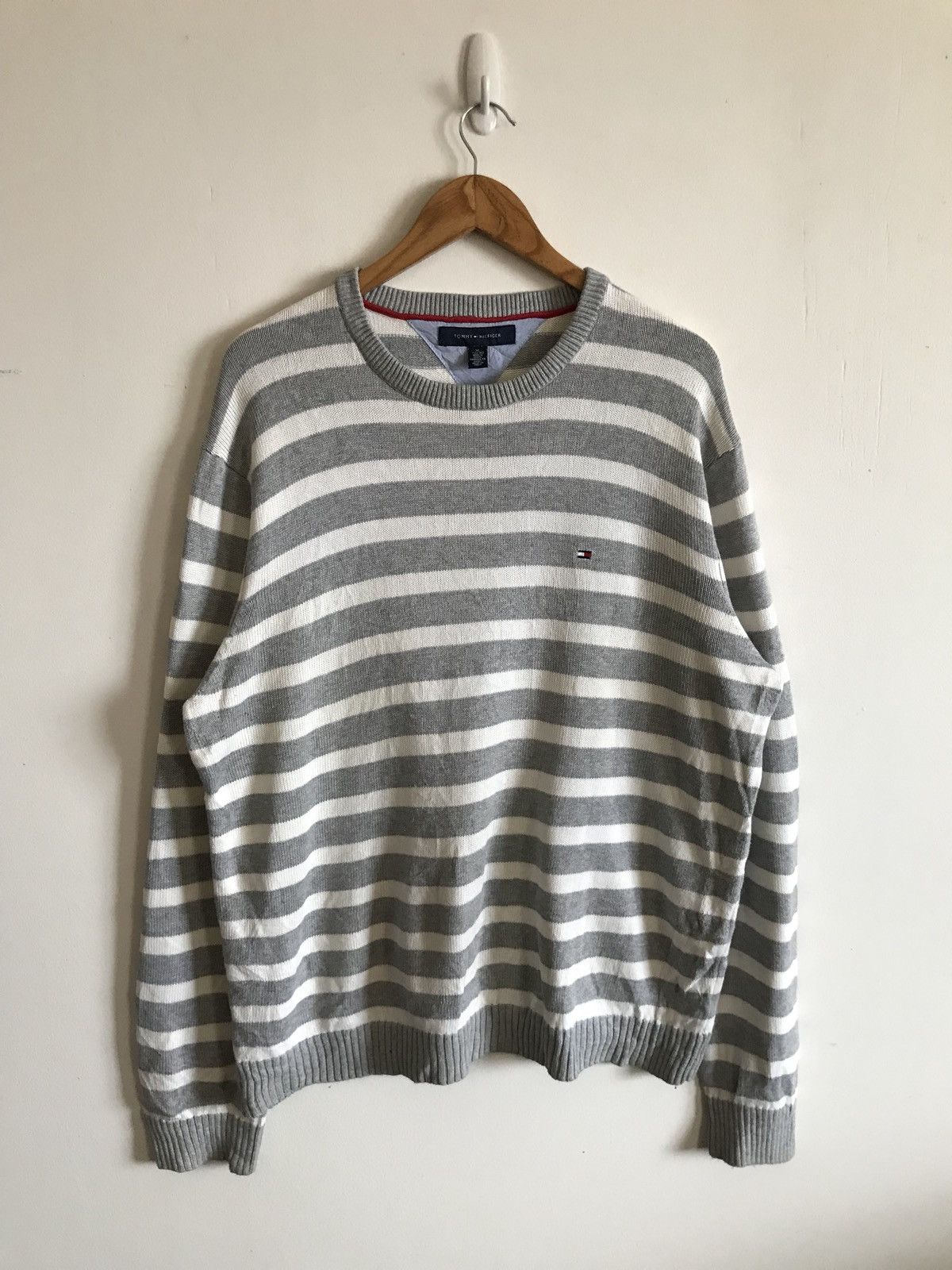 Tommy Hilfiger Tommy Hilfiger Stripes Hand Knit Sweater Size US XL / EU 56 / 4 - 1 Thumbnail