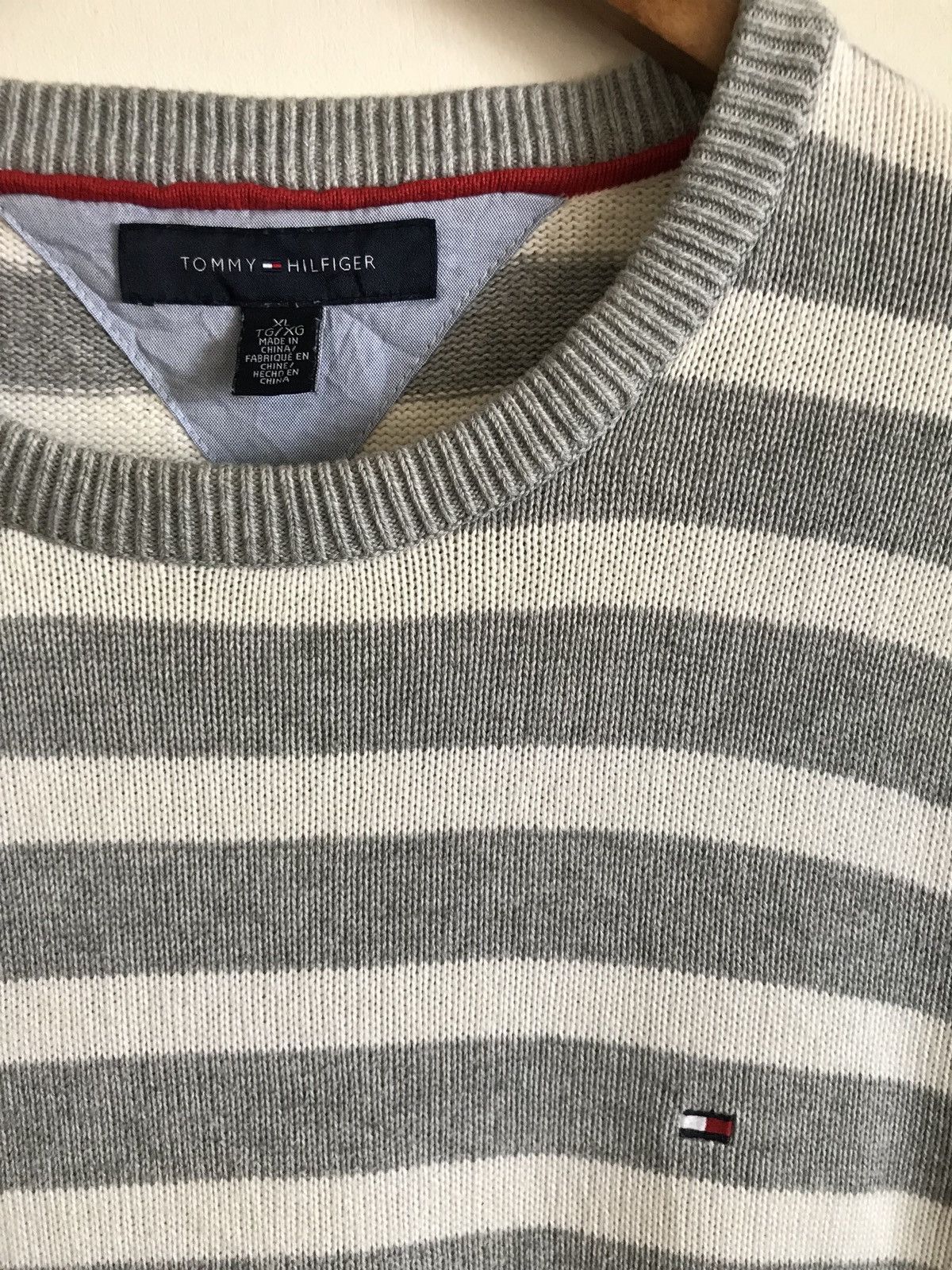 Tommy Hilfiger Tommy Hilfiger Stripes Hand Knit Sweater Size US XL / EU 56 / 4 - 3 Thumbnail