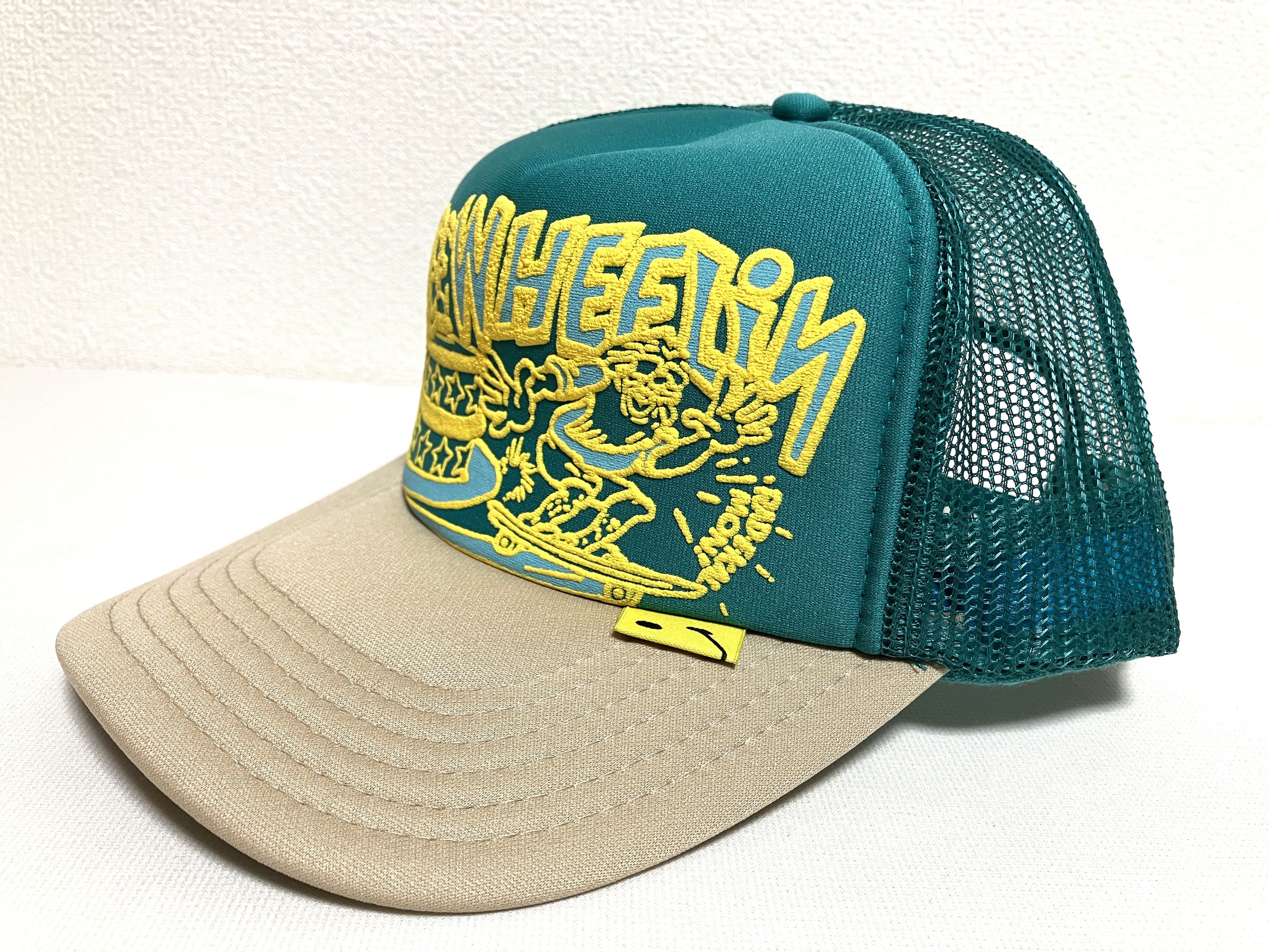 Kapital kapital FREE WHEELIN truck cap hat trucker blue beige Size ONE SIZE - 1 Thumbnail