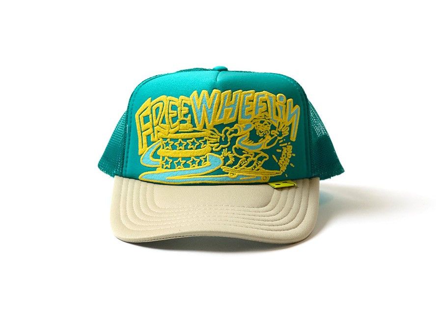 Kapital kapital FREE WHEELIN truck cap hat trucker blue beige Size ONE SIZE - 6 Thumbnail