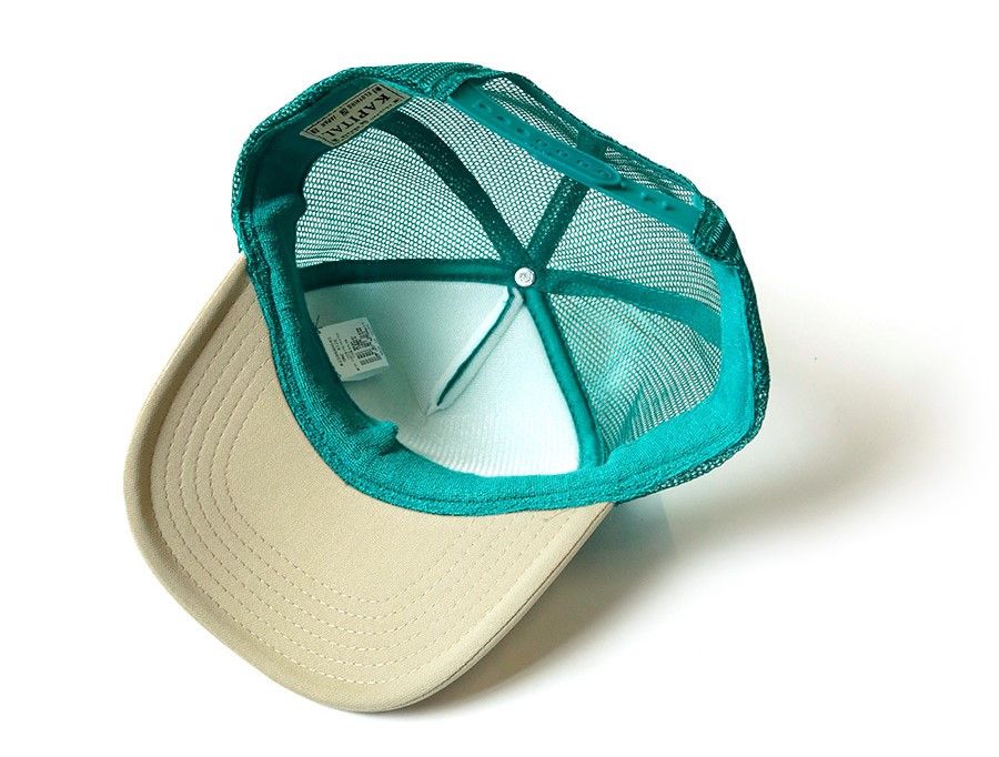 Kapital kapital FREE WHEELIN truck cap hat trucker blue beige Size ONE SIZE - 10 Thumbnail
