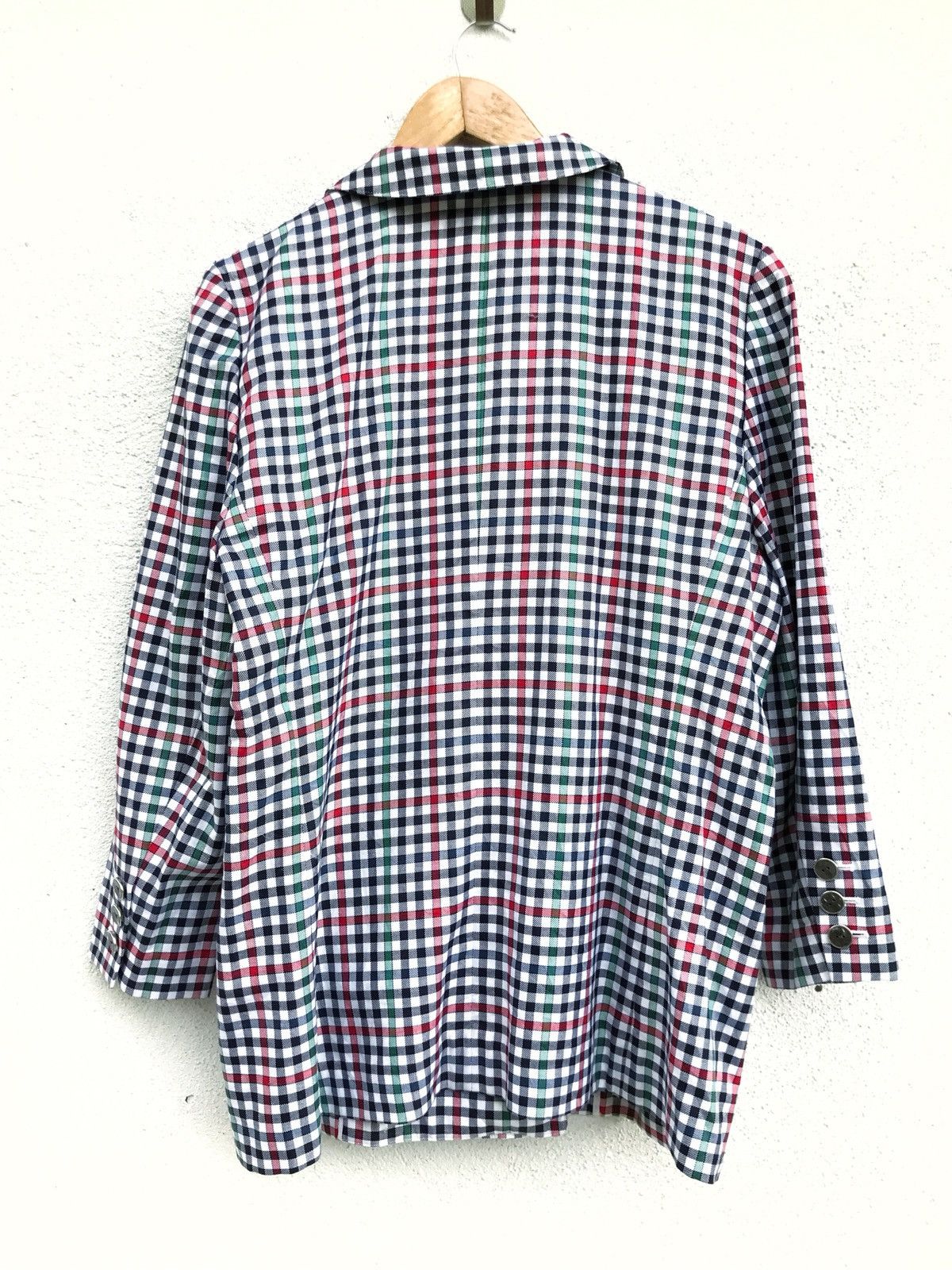Designer × Japanese Brand Wurmser Paris France Checked Plaid Button Jacket Size US L / EU 52-54 / 3 - 3 Thumbnail