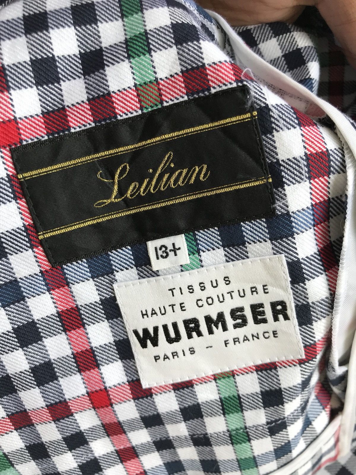 Designer × Japanese Brand Wurmser Paris France Checked Plaid Button Jacket Size US L / EU 52-54 / 3 - 6 Thumbnail