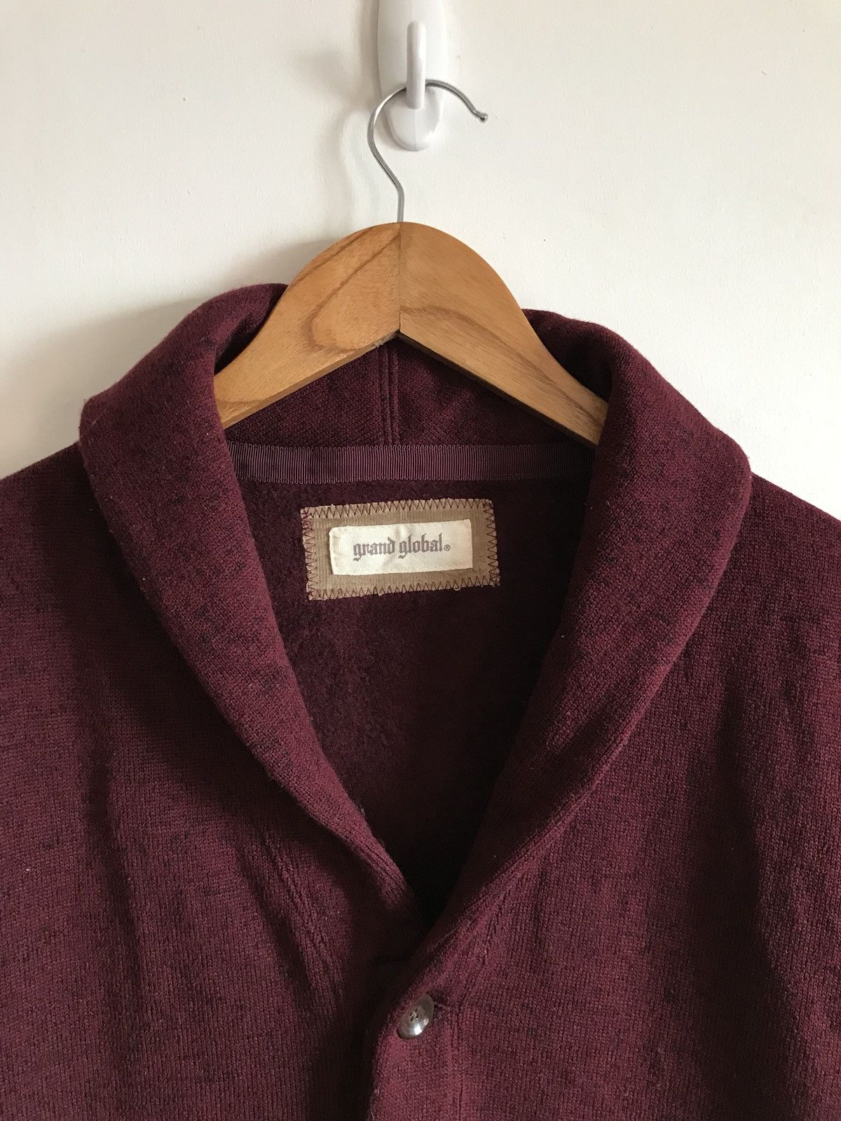 Designer × Japanese Brand Grand Global Shawl Collar Button Sweatshirt Jacket Size US S / EU 44-46 / 1 - 3 Thumbnail