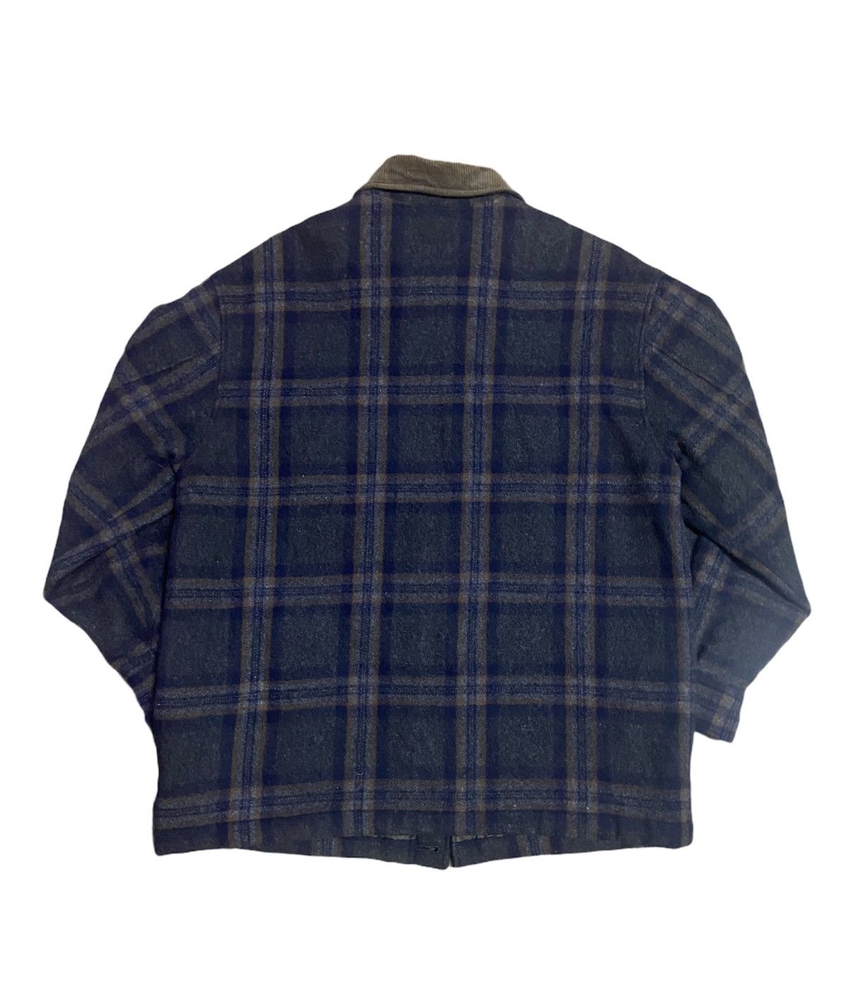Flannel × Uniqlo × Vintage Vintage Uniqlo Checkered Zip Up Wool Flannel Jacket Size US L / EU 52-54 / 3 - 2 Thumbnail