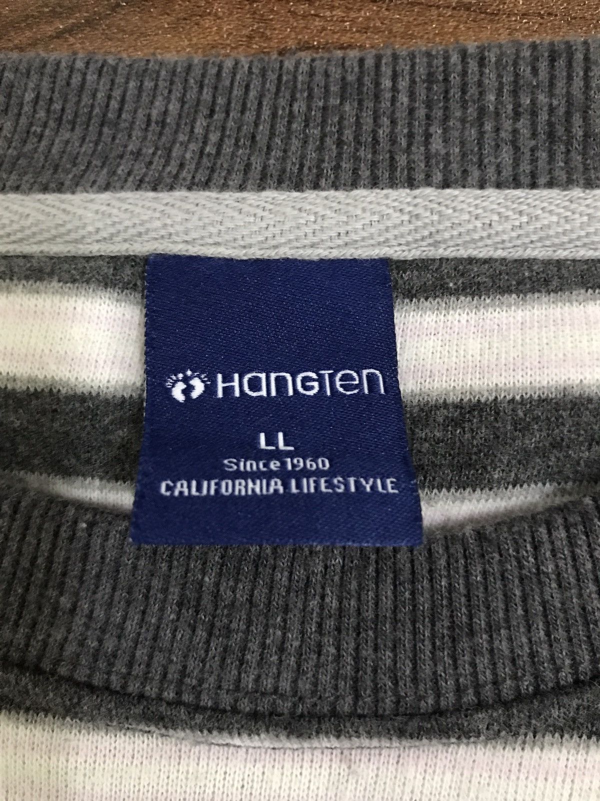 Hang Ten Vintage Hang Ten Stripes Sweater Size US L / EU 52-54 / 3 - 6 Thumbnail