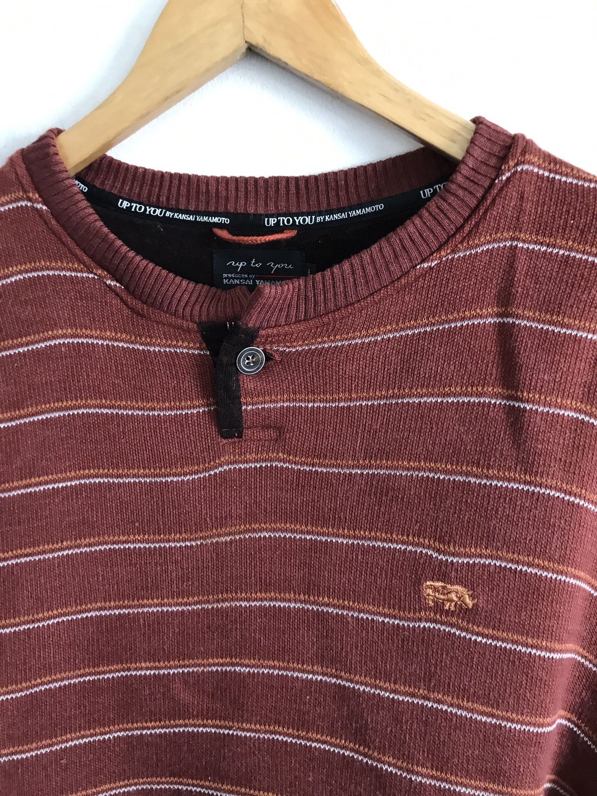 Kansai Yamamoto Kansai Yamamoto Up To You Stripes Crewneck Sweatshirt Size US L / EU 52-54 / 3 - 3 Thumbnail