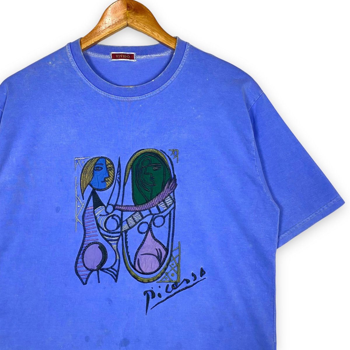 Vintage 90 S PABLO PICASSO ART EMBROIDERED T SHIRT Grailed   142755c2f69e4c3d85fc4d6f9eb40888