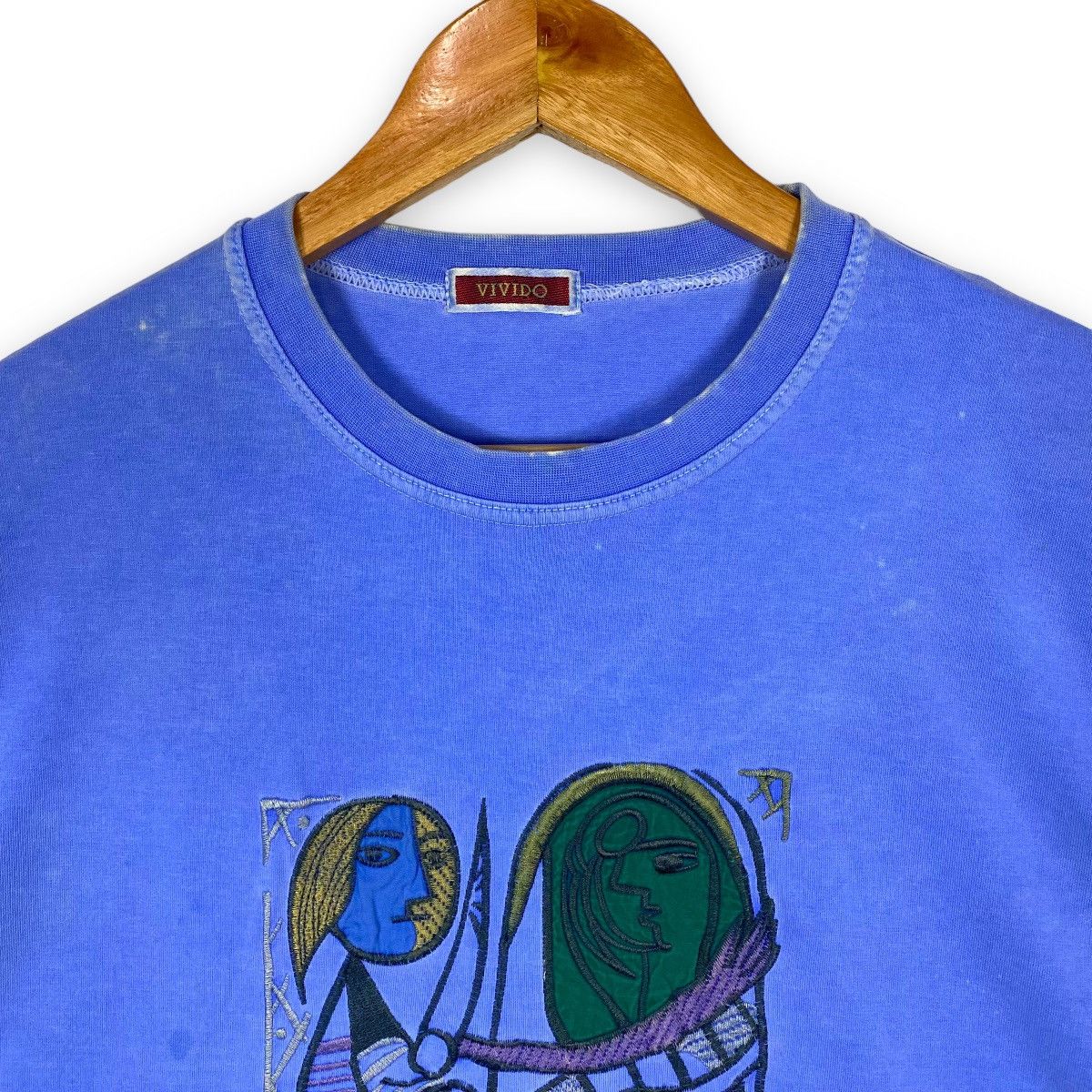 Vintage VINTAGE 90's PABLO PICASSO ART TEE Size US L / EU 52-54 / 3 - 6 Thumbnail