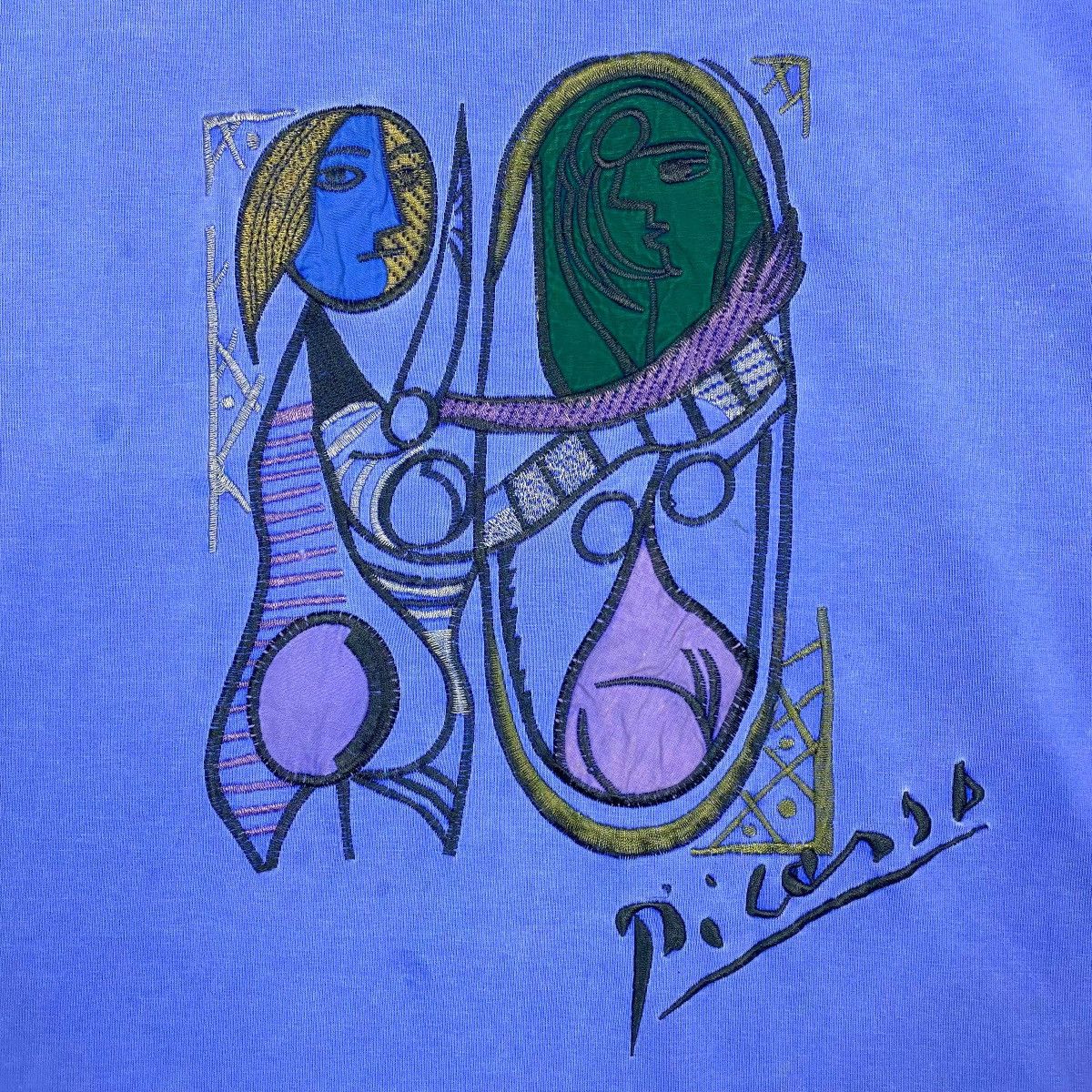 Vintage VINTAGE 90's PABLO PICASSO ART TEE Size US L / EU 52-54 / 3 - 3 Thumbnail