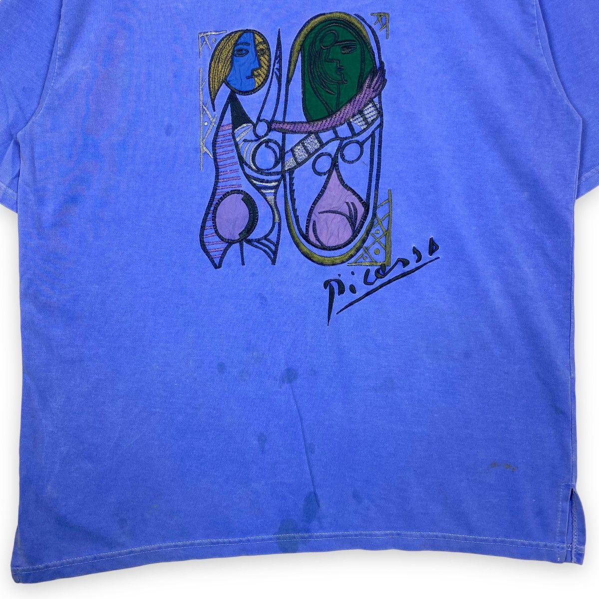 Vintage VINTAGE 90's PABLO PICASSO ART TEE Size US L / EU 52-54 / 3 - 5 Thumbnail