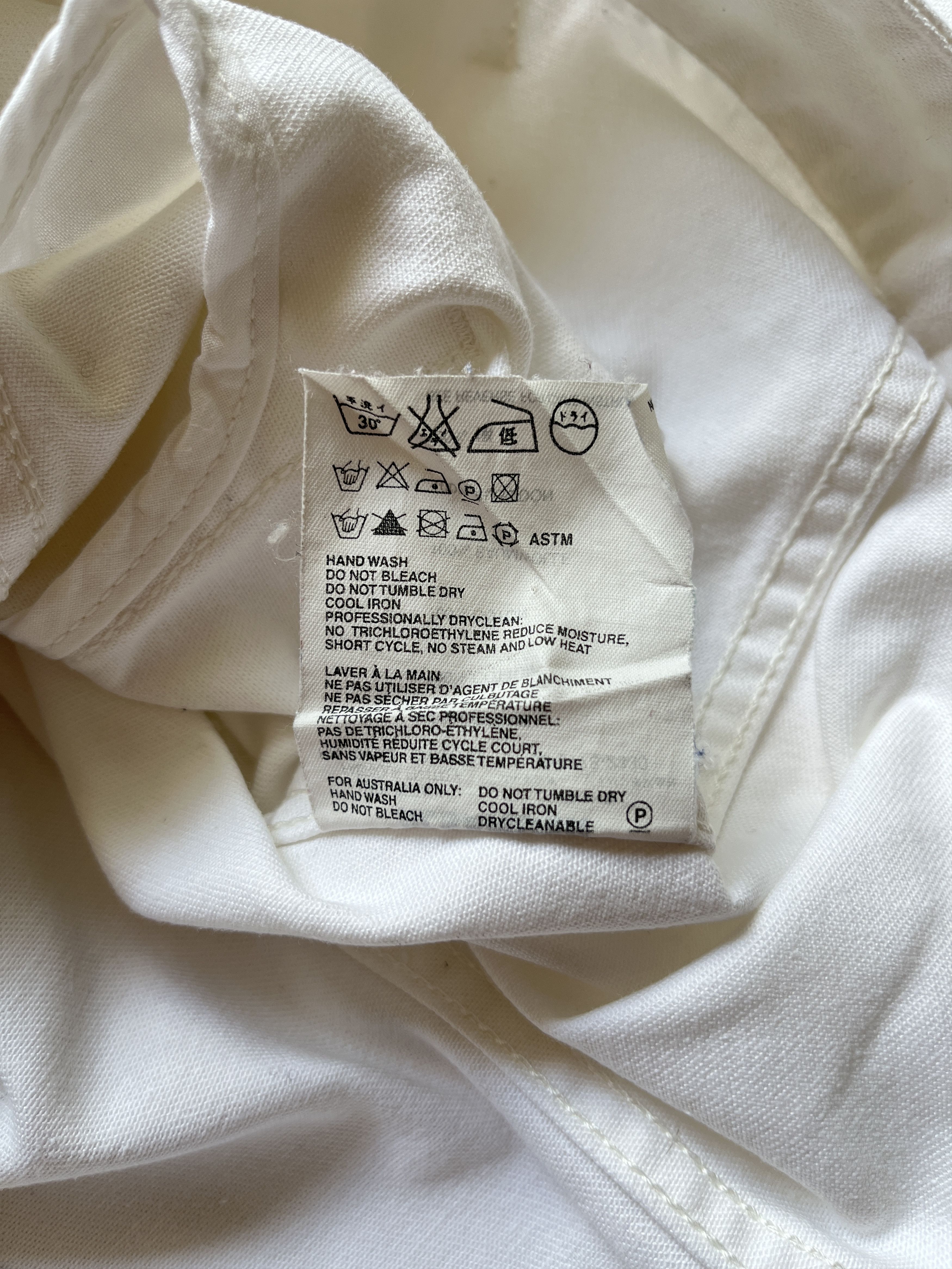 Jil Sander ⚡️QUICK SALE⚡️1990's Jil Sander White Denim Jean Jacket Size M / US 6-8 / IT 42-44 - 5 Thumbnail