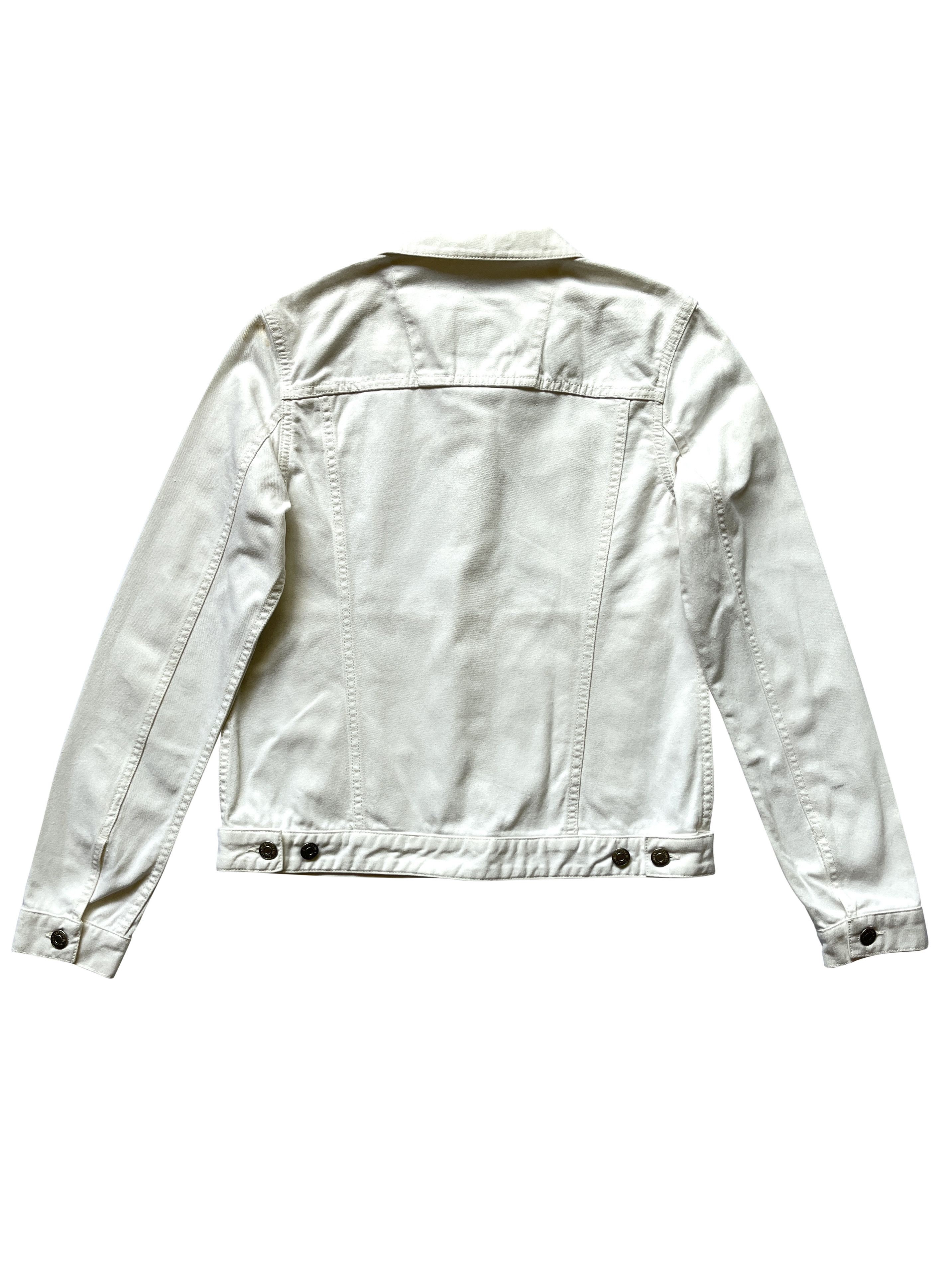 Jil Sander ⚡️QUICK SALE⚡️1990's Jil Sander White Denim Jean Jacket Size M / US 6-8 / IT 42-44 - 2 Thumbnail