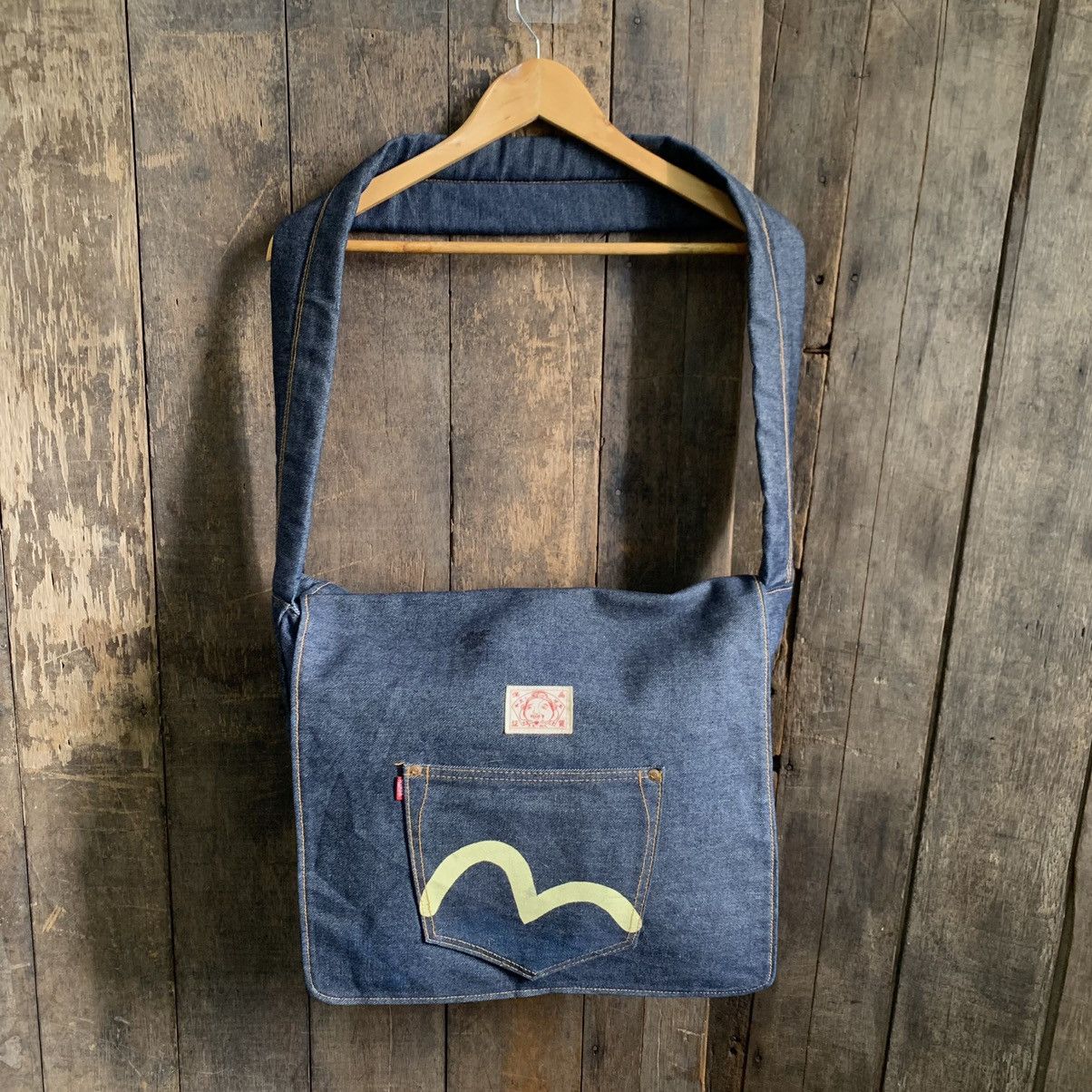 Vintage Vintage Evisu Custom Handmade Sling Bag Size ONE SIZE - 1 Thumbnail