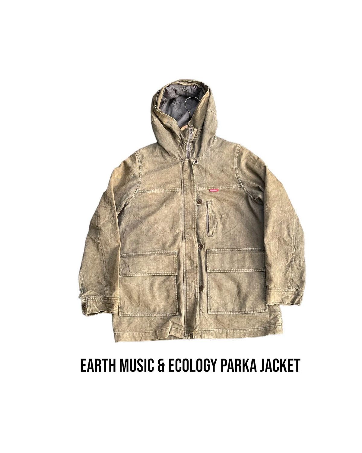Japanese Brand Japanese Earth Music & Ecology Parka Jacket Size S / US 4 / IT 40 - 1 Thumbnail