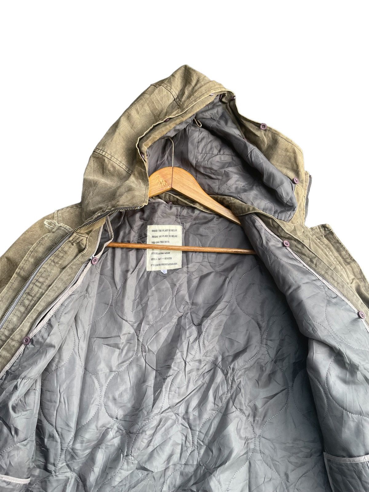 Japanese Brand Japanese Earth Music & Ecology Parka Jacket Size S / US 4 / IT 40 - 9 Thumbnail