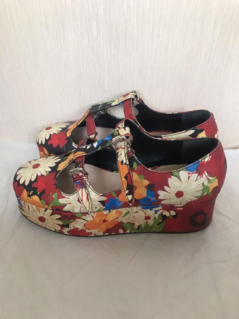 Miu Miu Miu Miu flower printed shoes Size US 7 / IT 37 - 4 Thumbnail