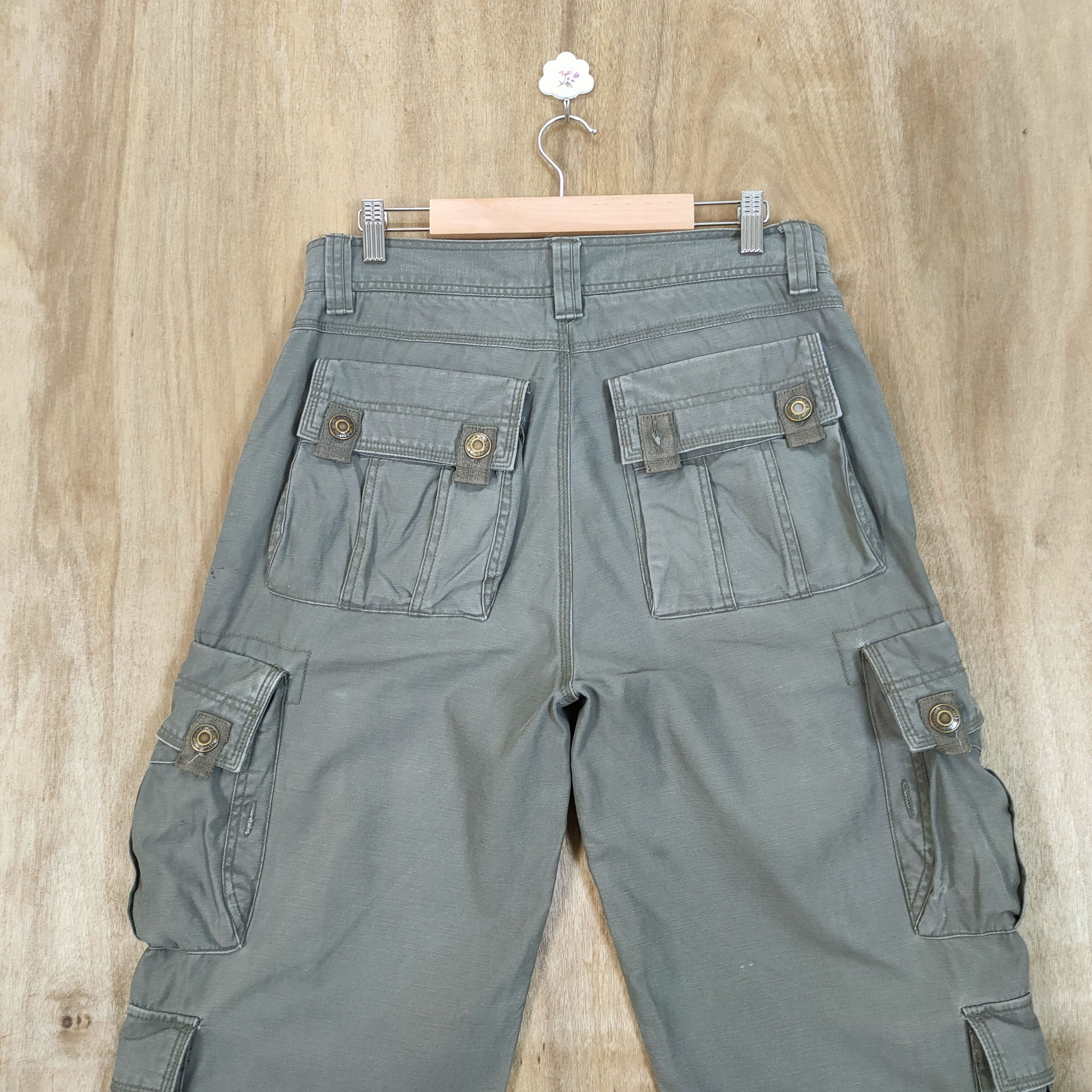 Japanese Brand VINTAGE BURWOOD FADED RUSTY CARGO PANTS Size US 32 / EU 48 - 7 Thumbnail