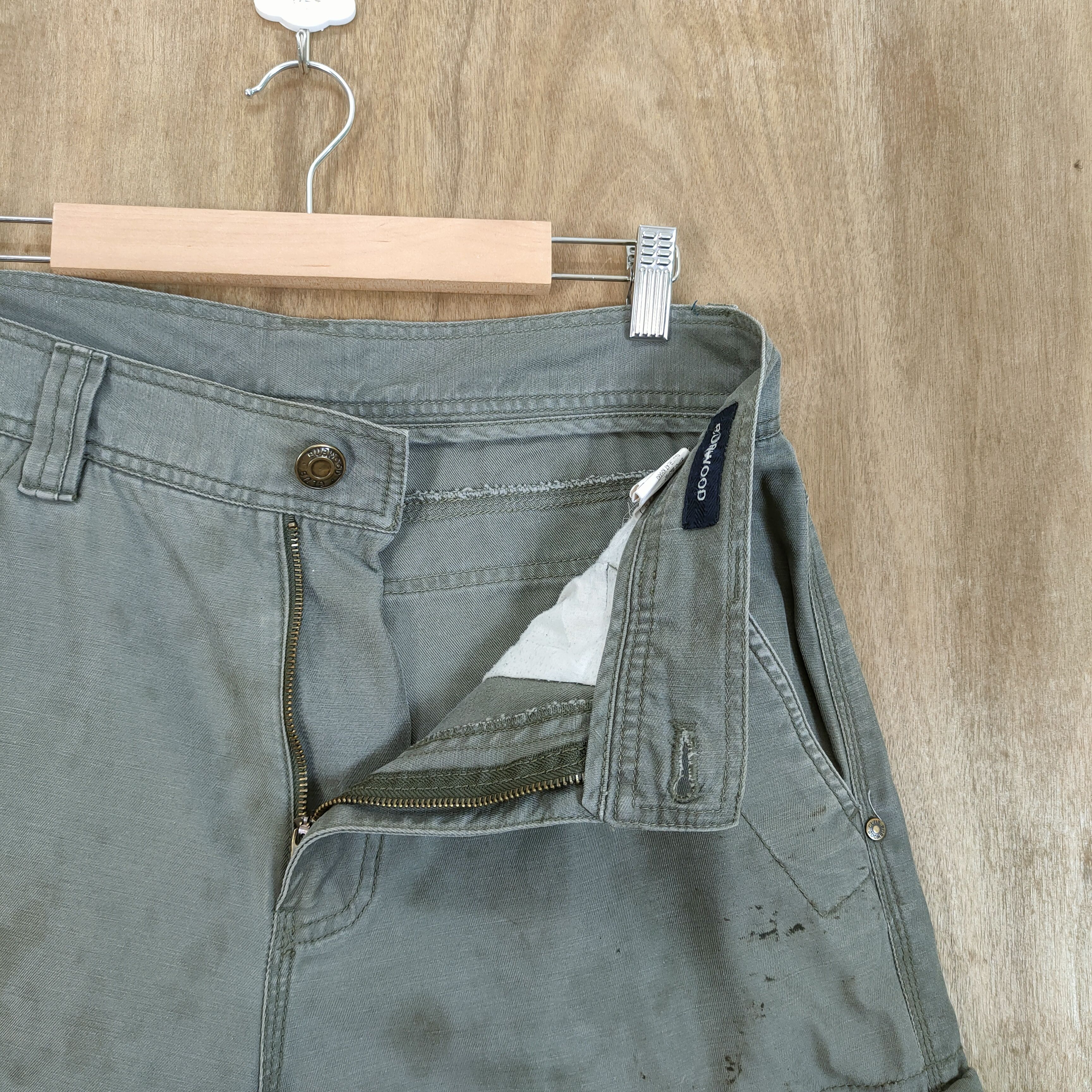 Japanese Brand VINTAGE BURWOOD FADED RUSTY CARGO PANTS Size US 32 / EU 48 - 12 Thumbnail