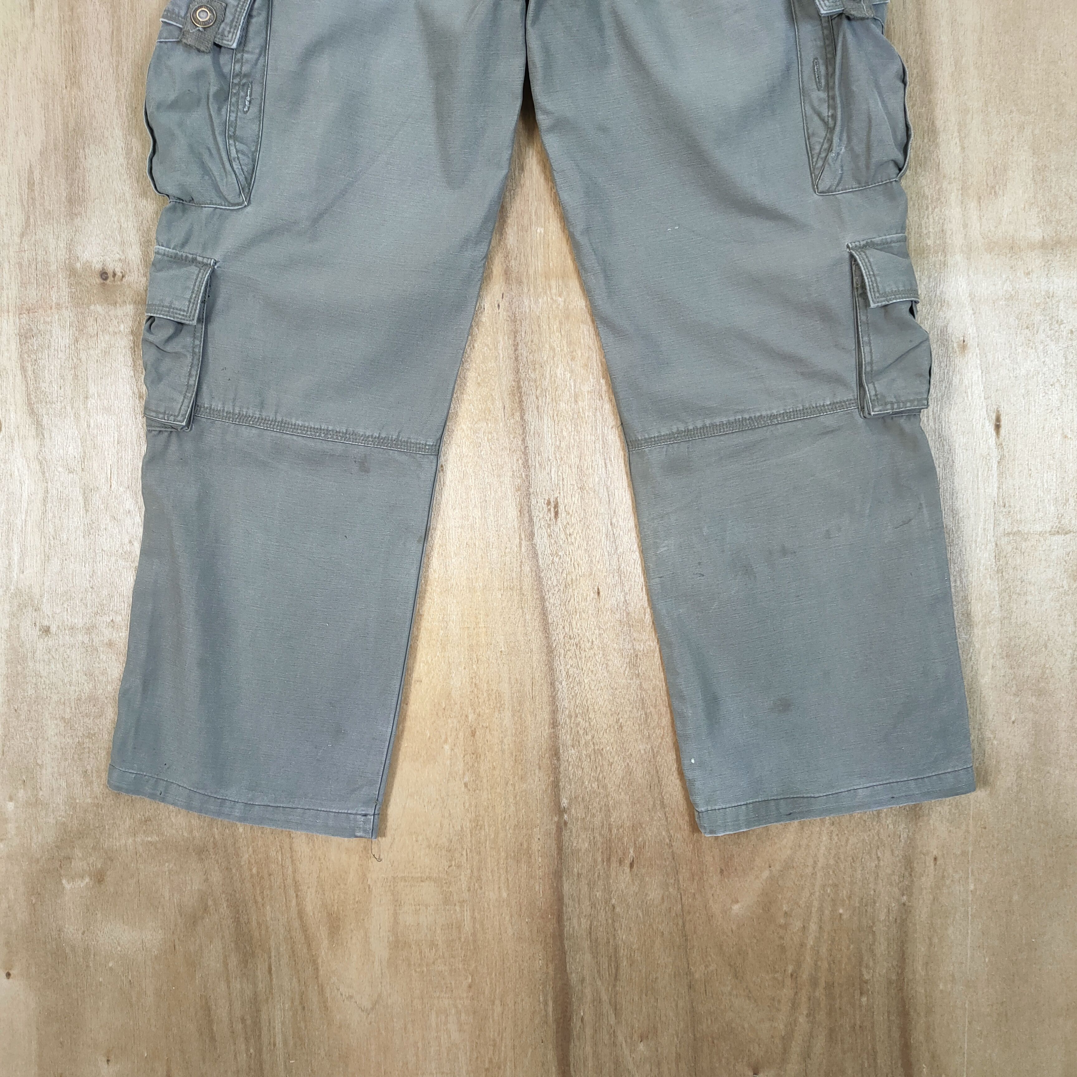 Japanese Brand VINTAGE BURWOOD FADED RUSTY CARGO PANTS Size US 32 / EU 48 - 8 Thumbnail