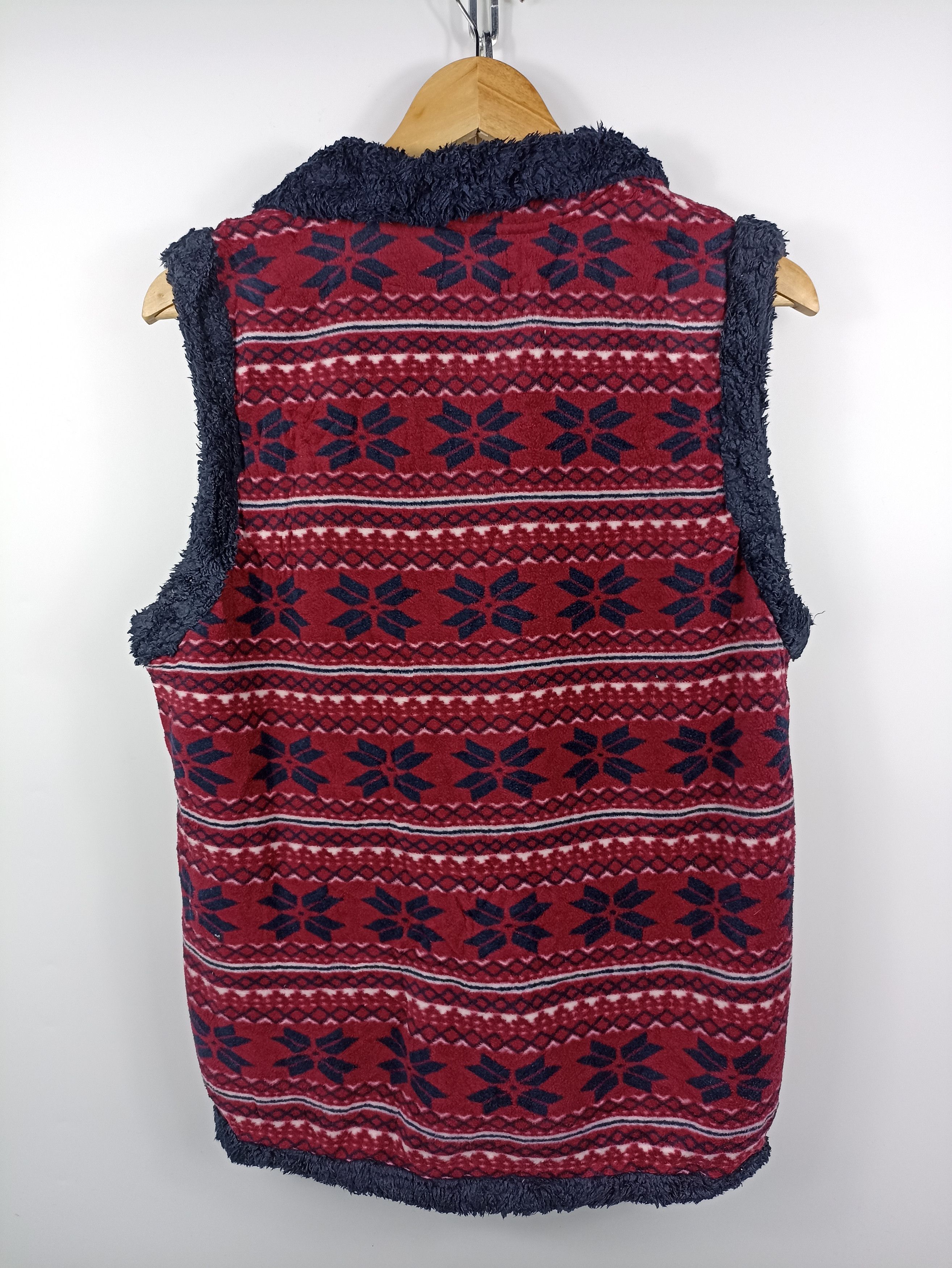 Japanese Brand × Vintage Vintage Vans Fleece Sleeve Less Vest Size US M / EU 48-50 / 2 - 2 Thumbnail