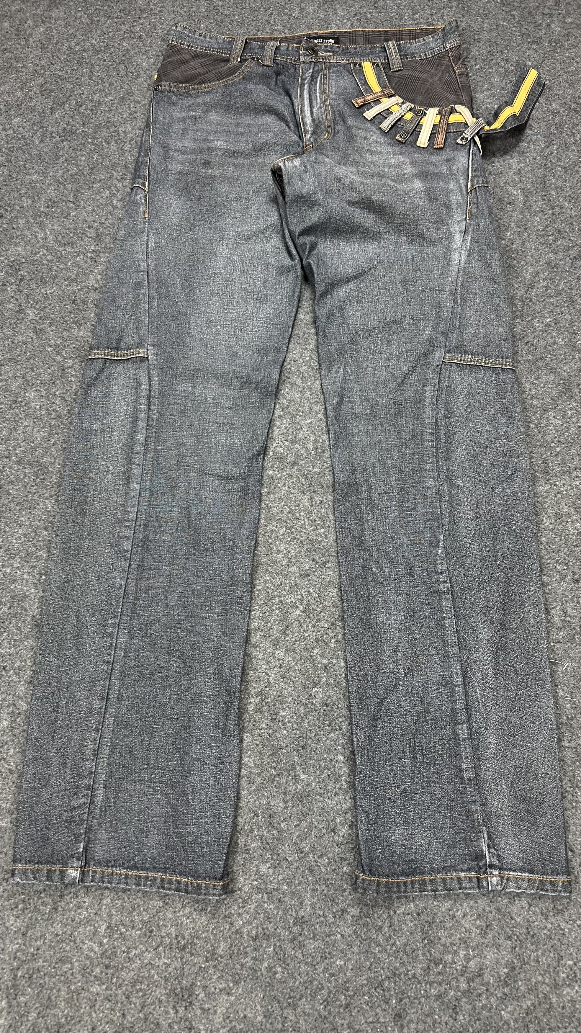 image of America Double Waist Jungle Storm Denim in Blue, Men's (Size 32)