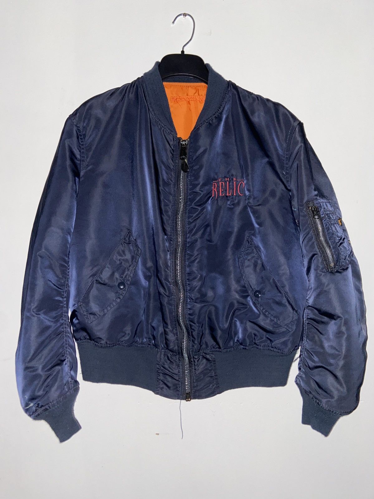 The Relic Movie Crew Alpha Industries Navy Bomber Jacket XL